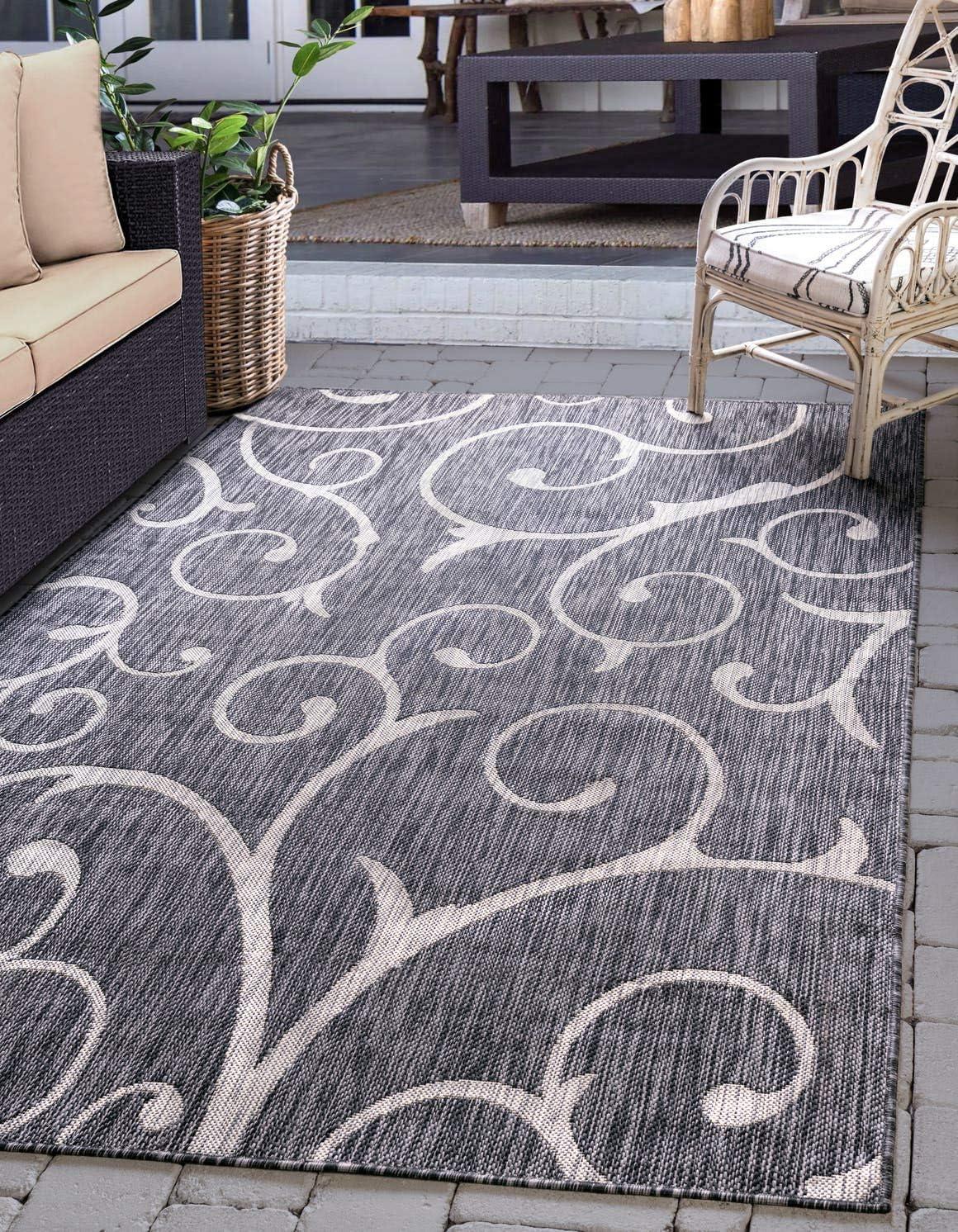 Unique Loom Outdoor Botanical Area Rug