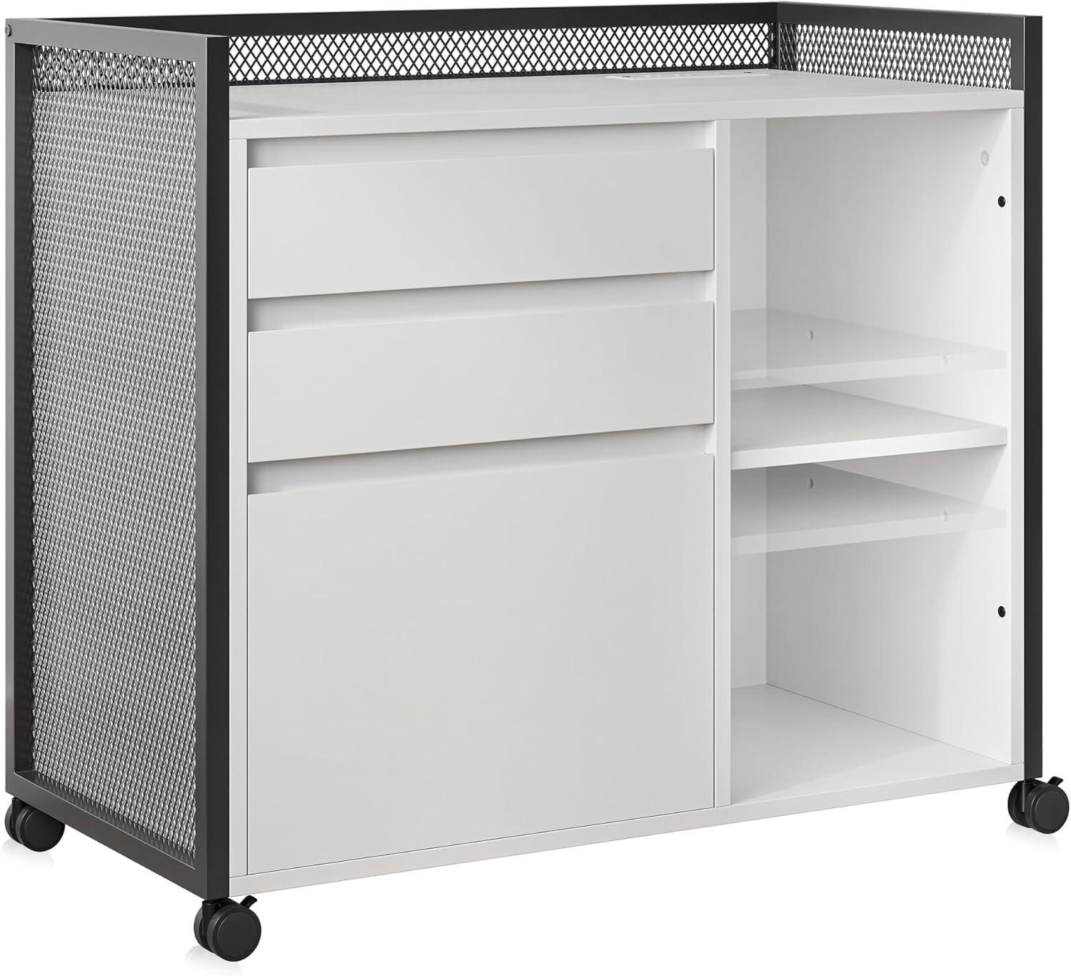 Chrispin 31.5'' Wide 3 -Drawer Mobile File Cabinet