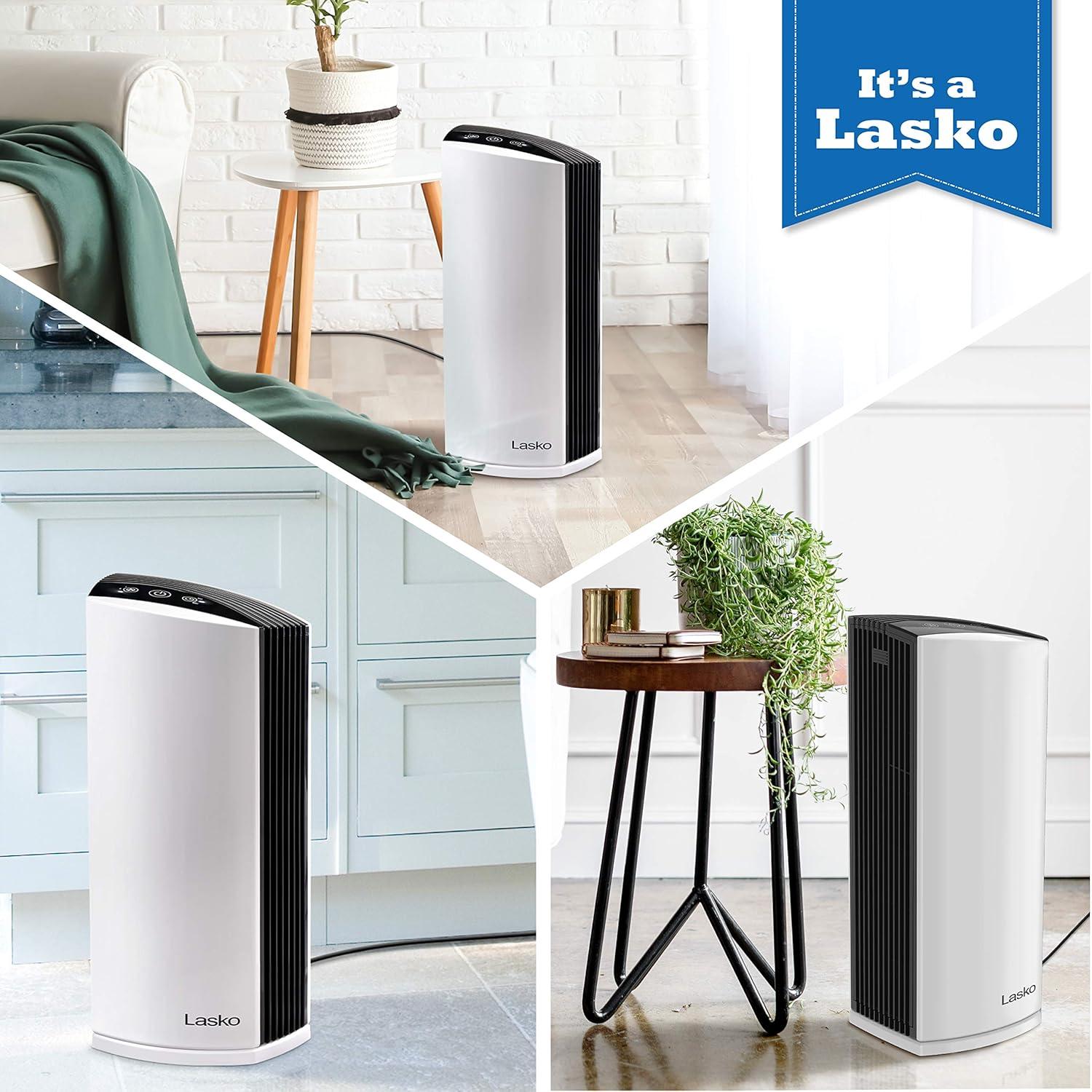 Lasko Lasko Tabletop Air Purifier with True HEPA Filter