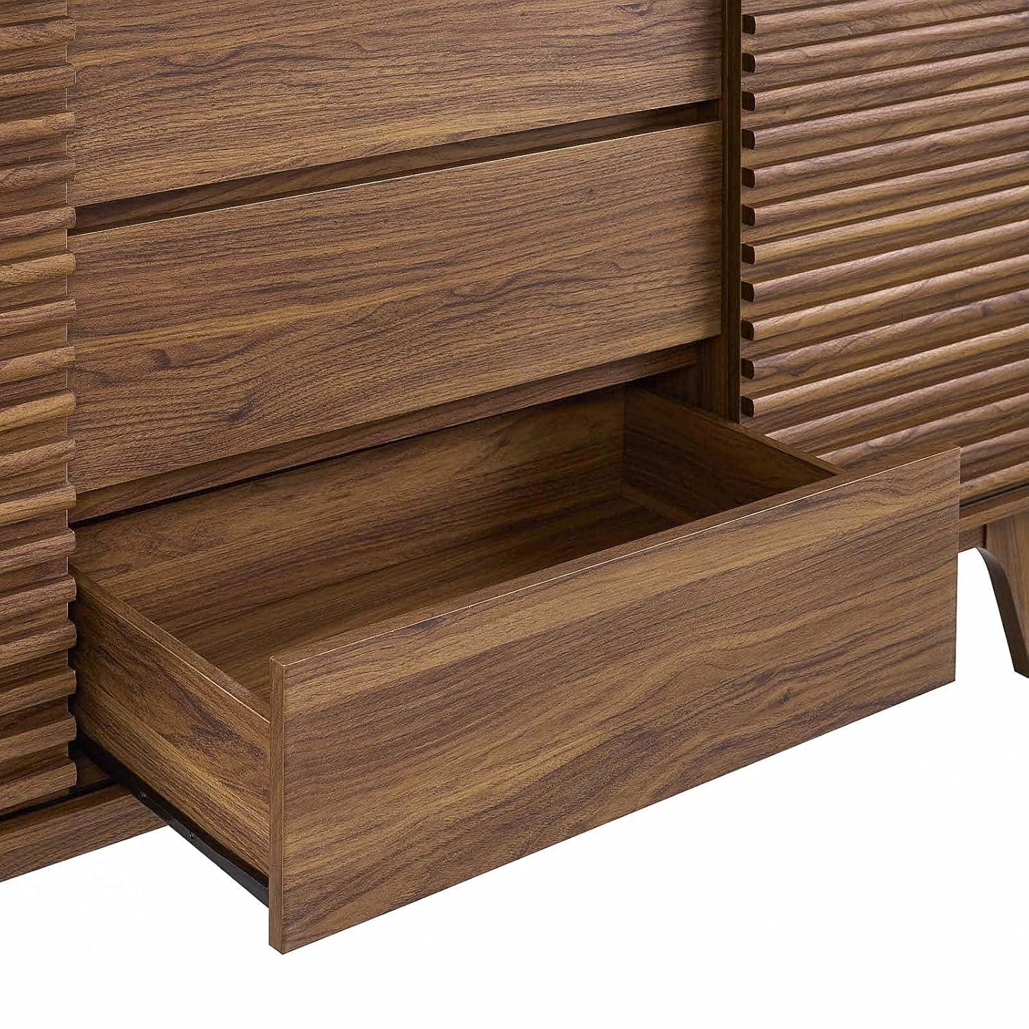 Modway Render 63 Sideboard Buffet Table or TV Stand - Walnut