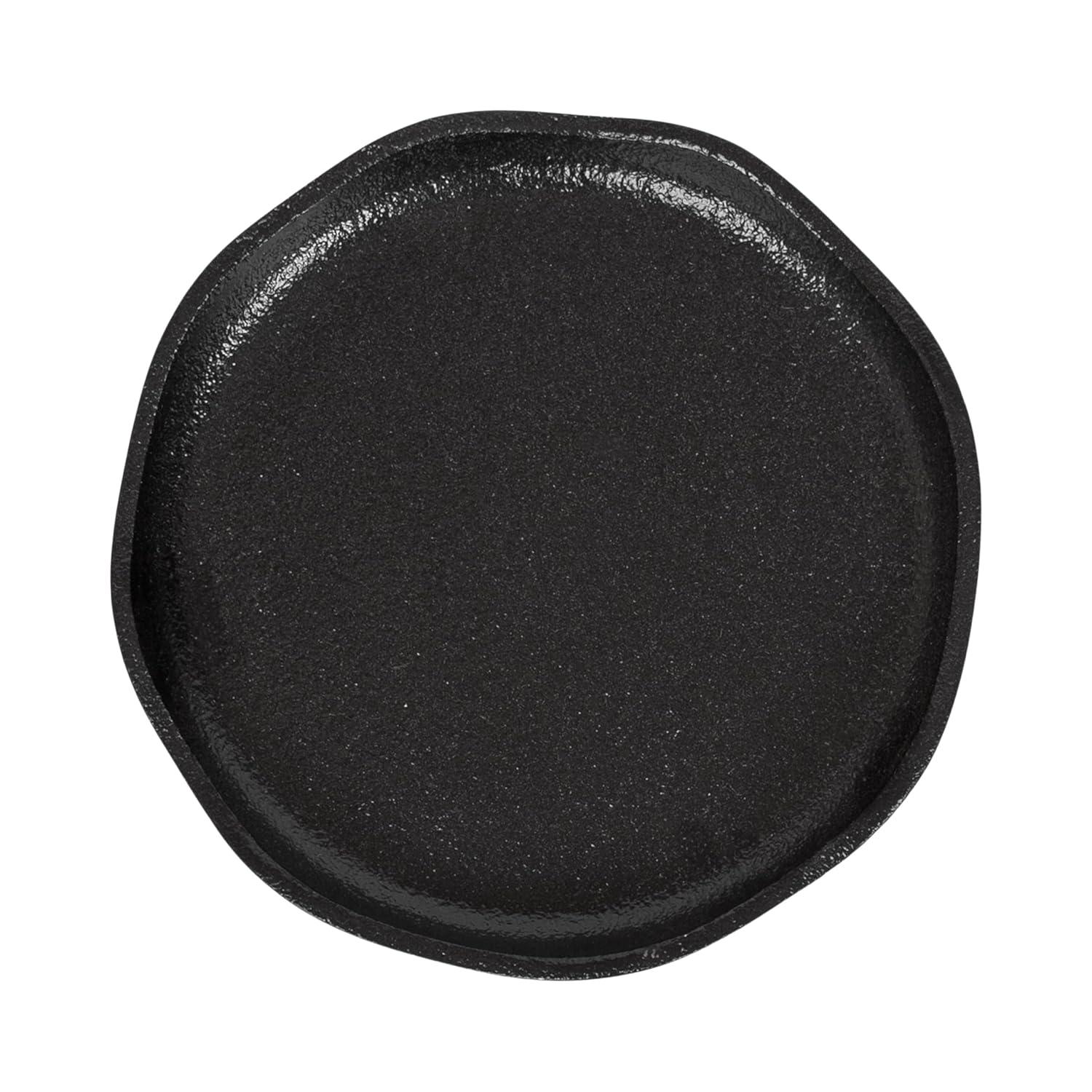 Kate and Laurel Alessia Round Metal Drink Table, 8x8x22, Black