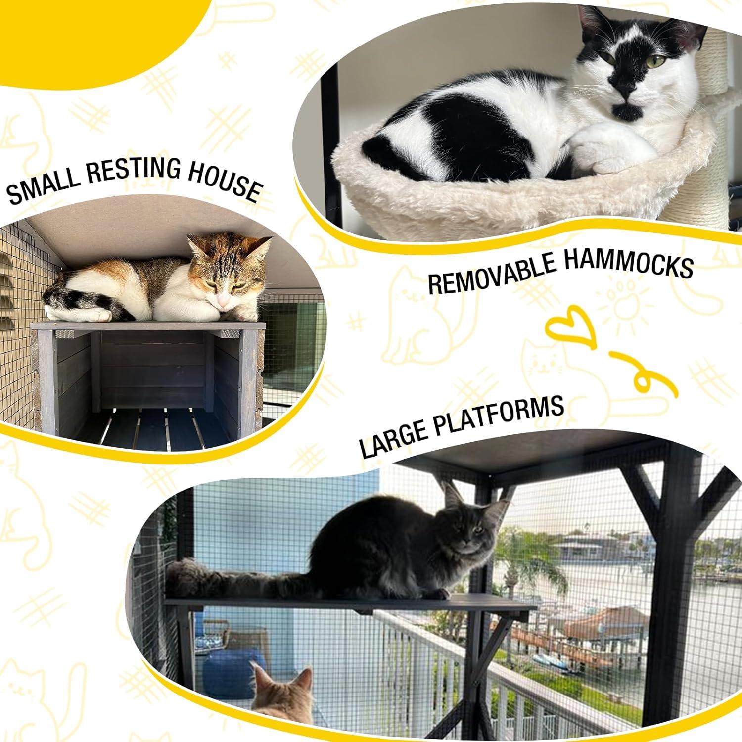 Aivituvin Portable Cat Playpen