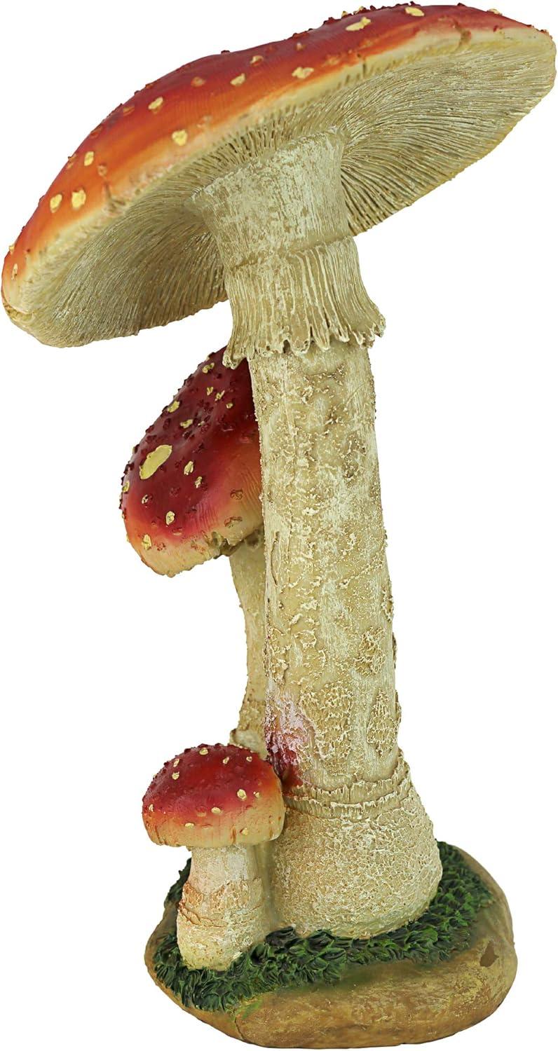 Mystic Forest Red Mushroom Statue