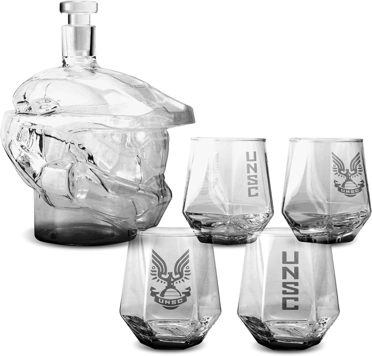 6 Piece Whiskey Decanter Set