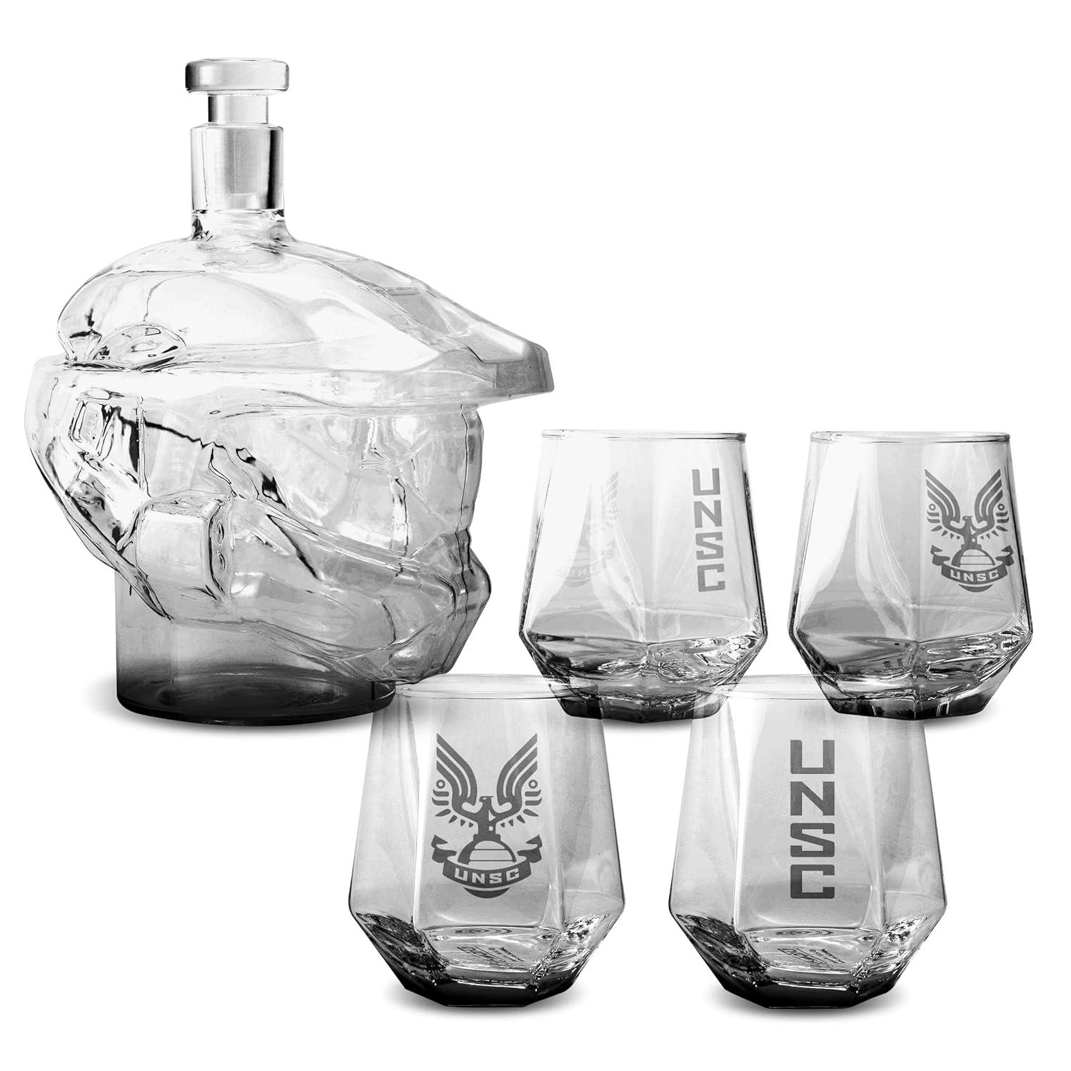 Ukonic 6 Piece Whiskey Decanter Set
