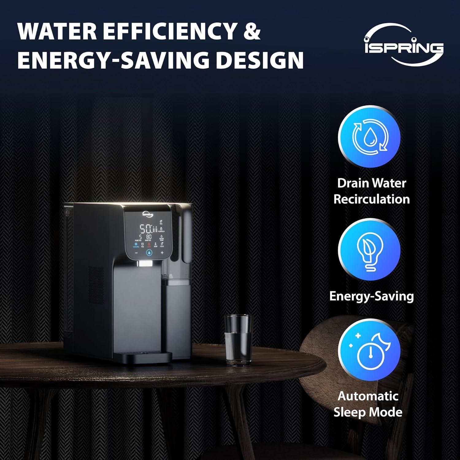 Ispring Hot & Cold Reverse Osmosis Countertop Filtration System