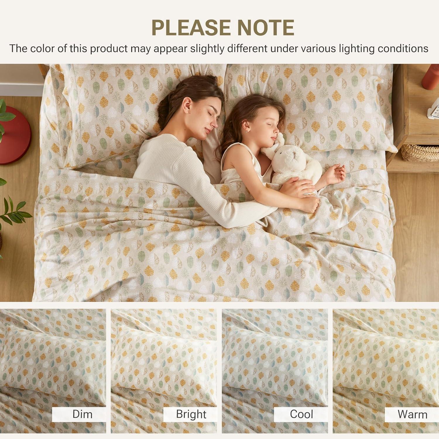 True North by Sleep Philosophy Cozy Cotton Flannel Printed Sheet Set