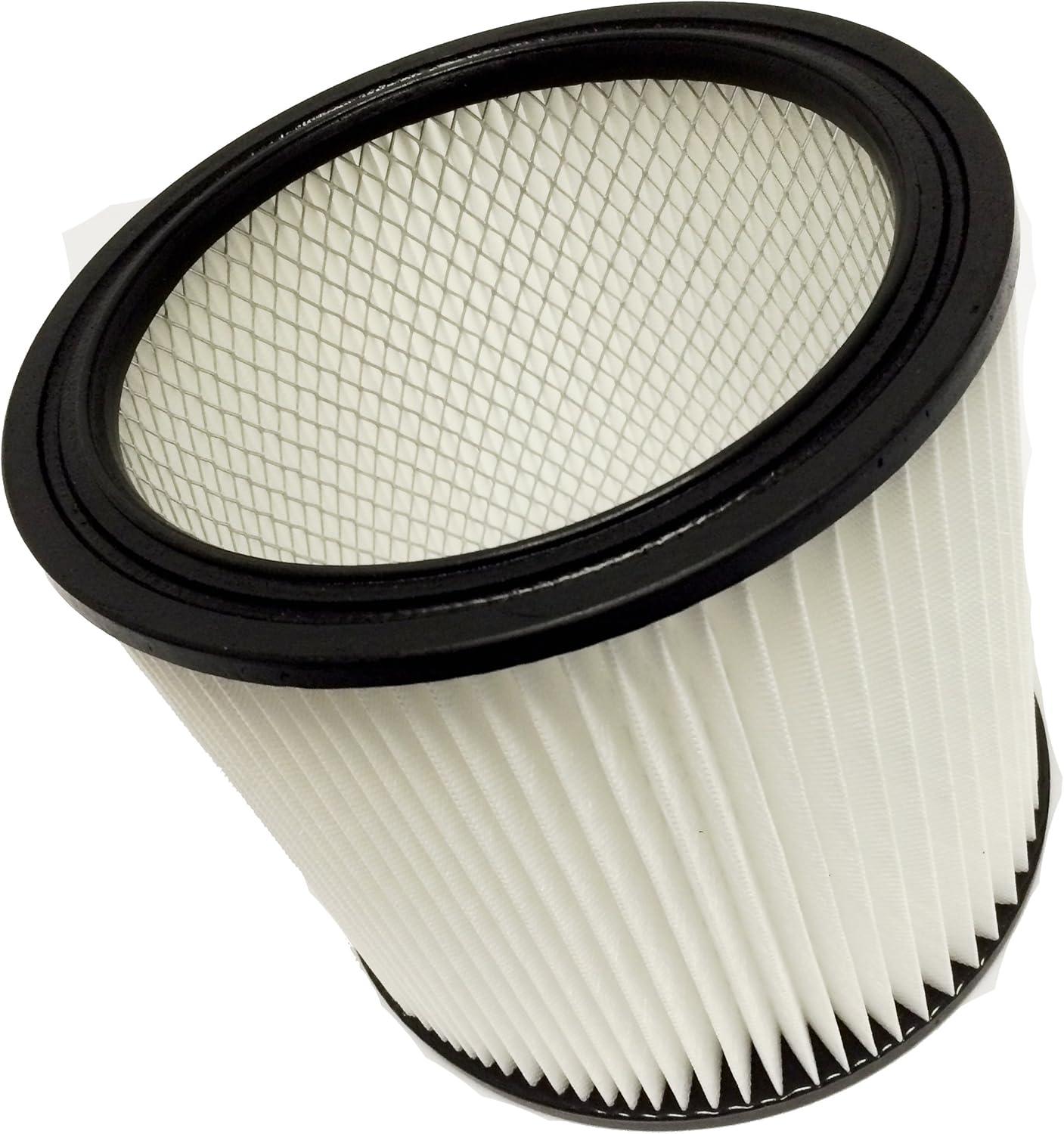 White and Black Replacement Filter for Wet/Dry Vacs