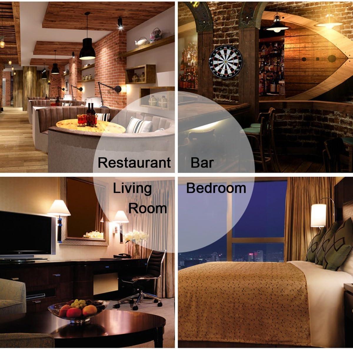 Leools T10 Led Long Bulbs 8W,E26 Dimmable Tubular Bulb,Equivalent 75 Watt, E26 Edison Style Vintage LED Filament Light Bulb,2700K Warm White,8.9in(225mm),4-Pack.