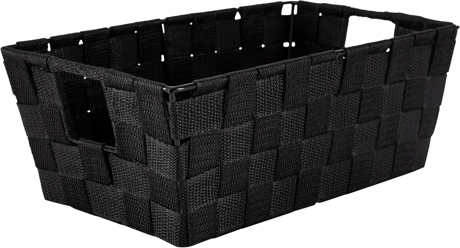 Simplify Woven Polypropylene Storage Baskets, Handles, Set of 2