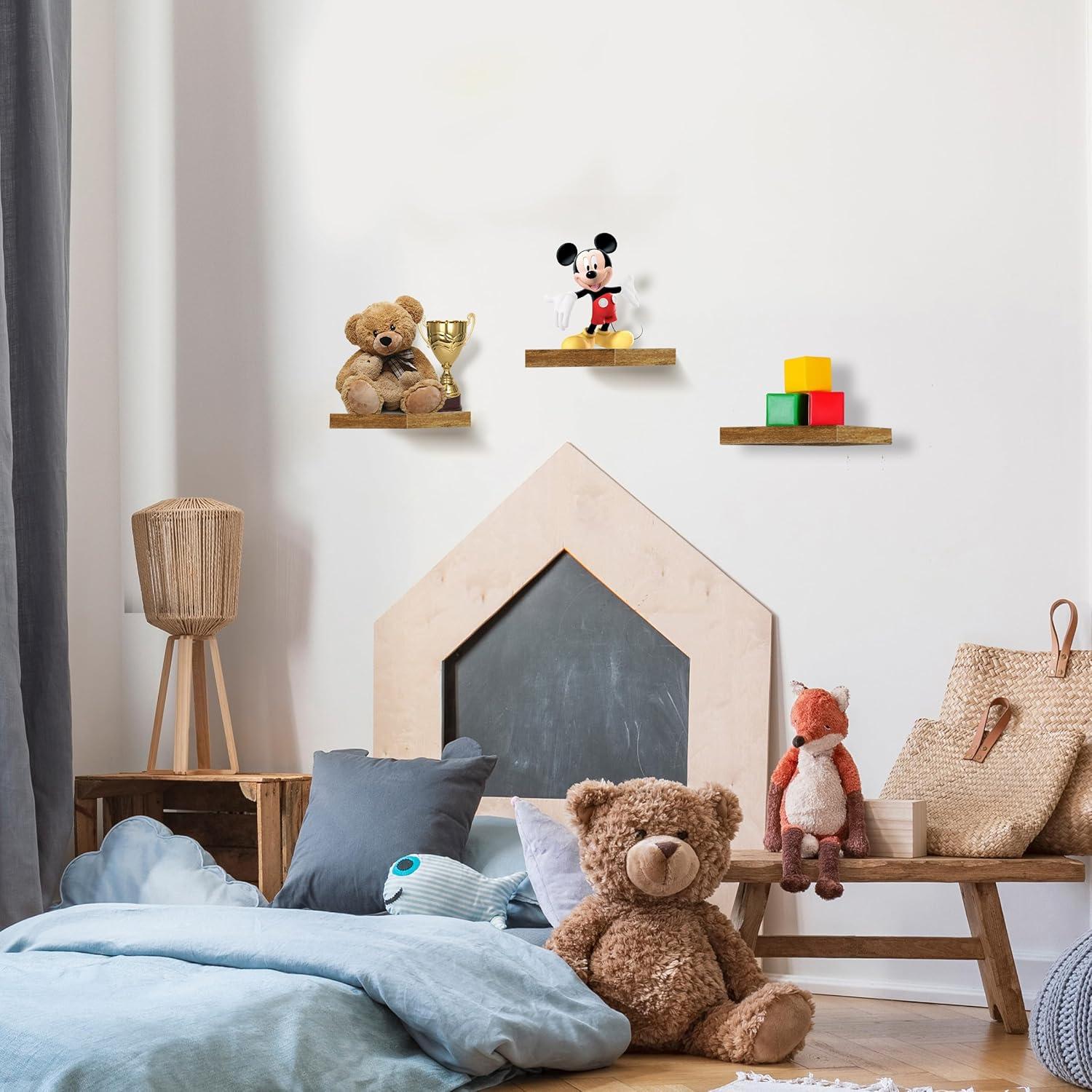 Sorbus Floating Shelves with Invisible Mounting Set of 3