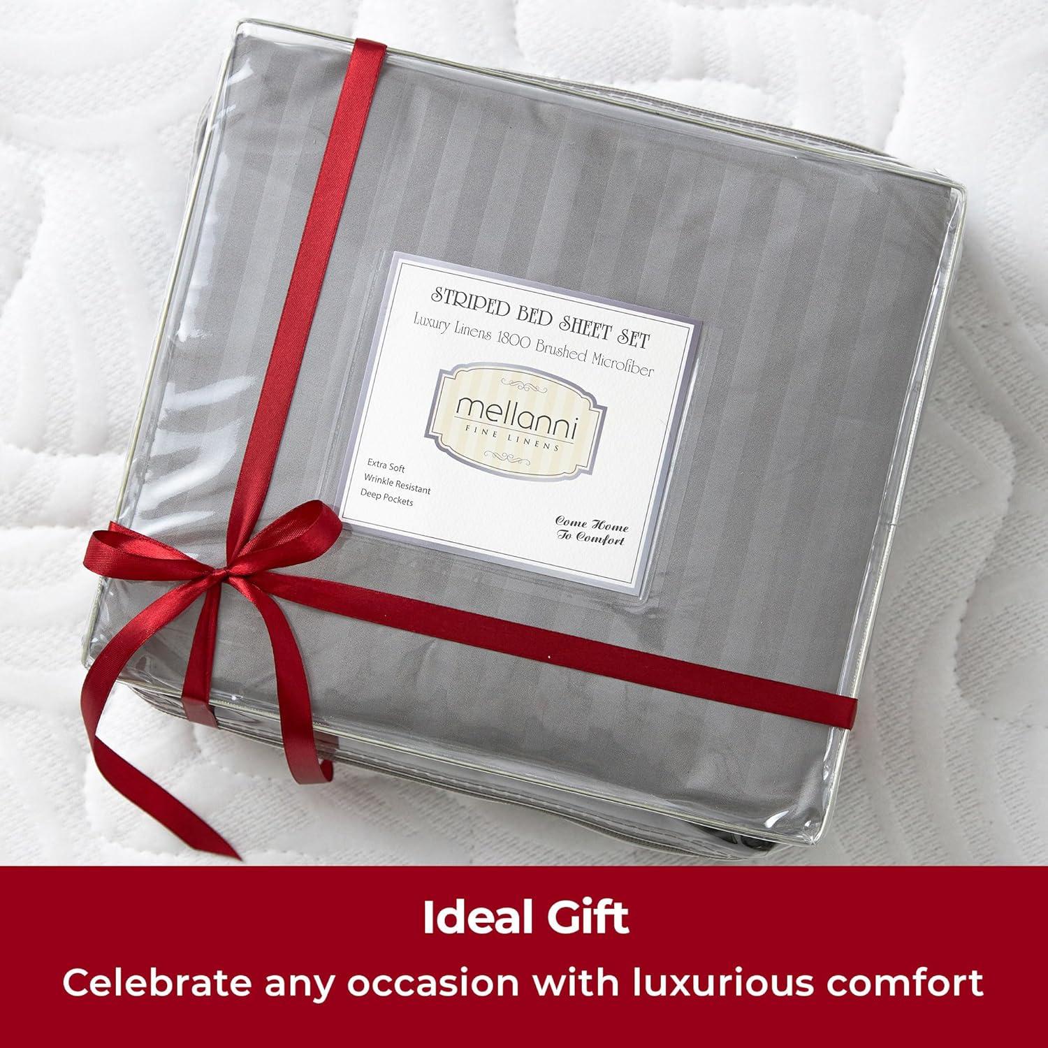 4 Piece Microfiber Sheet Set - Mellanni