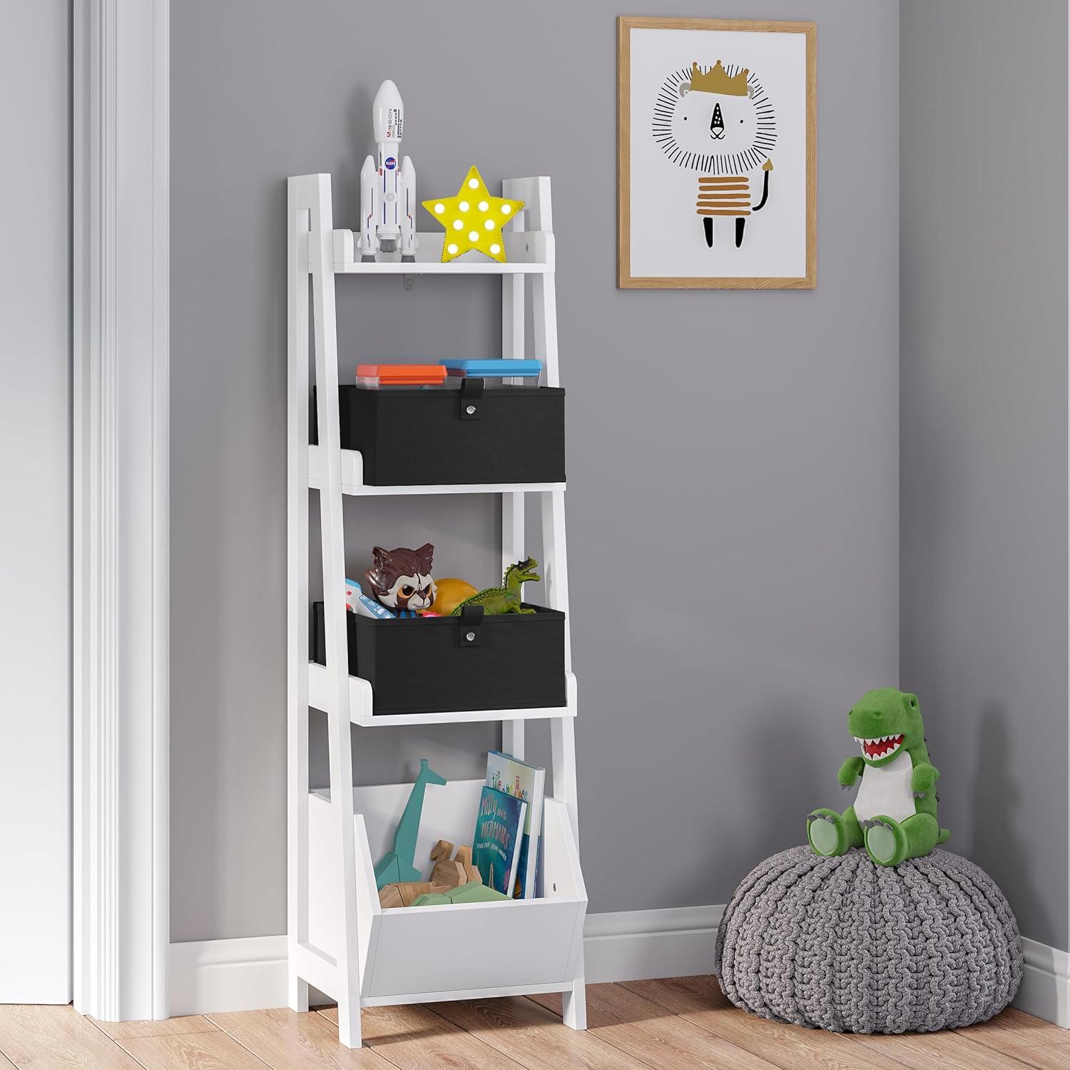 RiverRidge Home RiverRidge Kids 2pc 5" Fabric Collapsible Storage Cube Organizers for Playroom Organization (Set of 2)