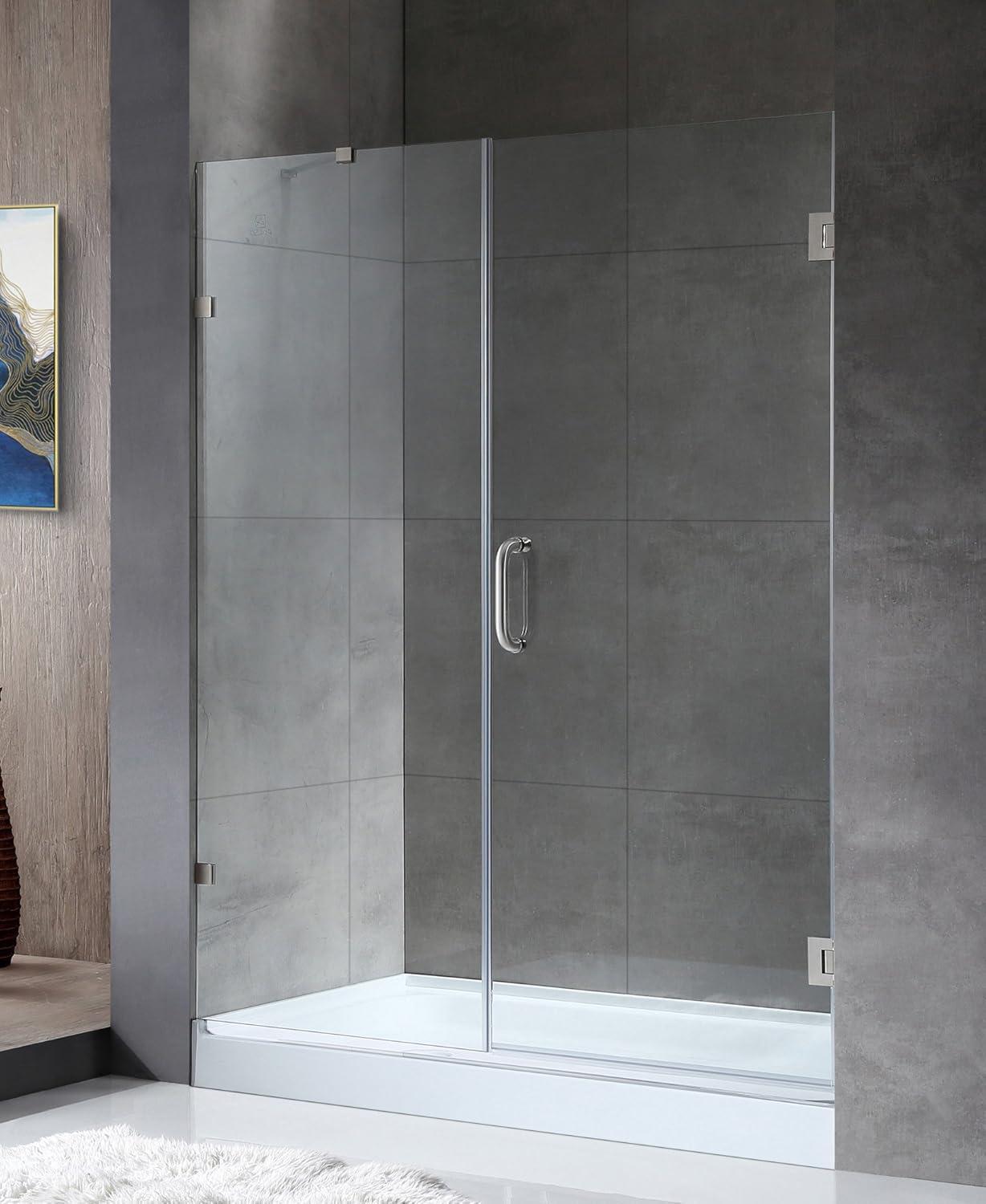 Consort 72" H Hinged Frameless Shower Door