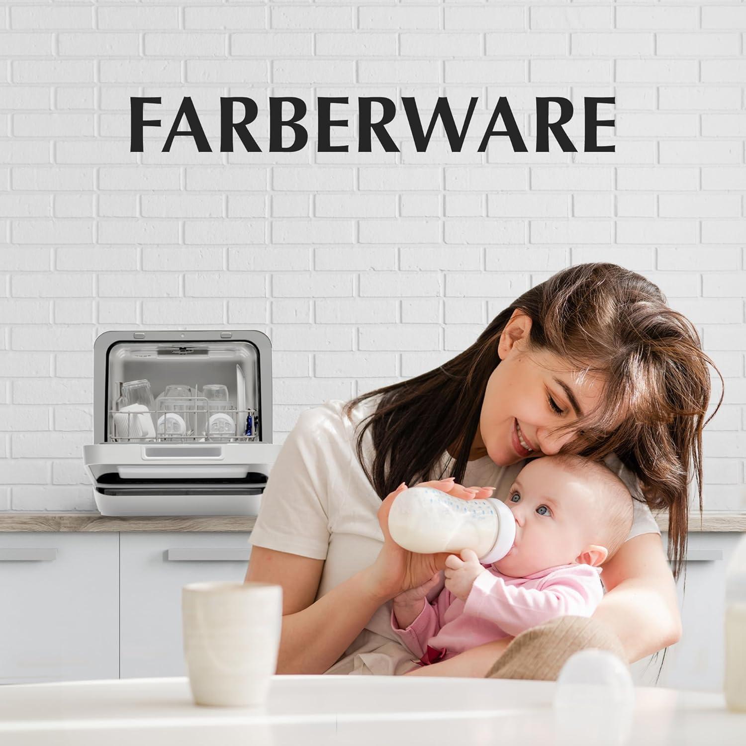 Farberware 40 Decibel ENERGY STAR Certified Countertop Dishwasher