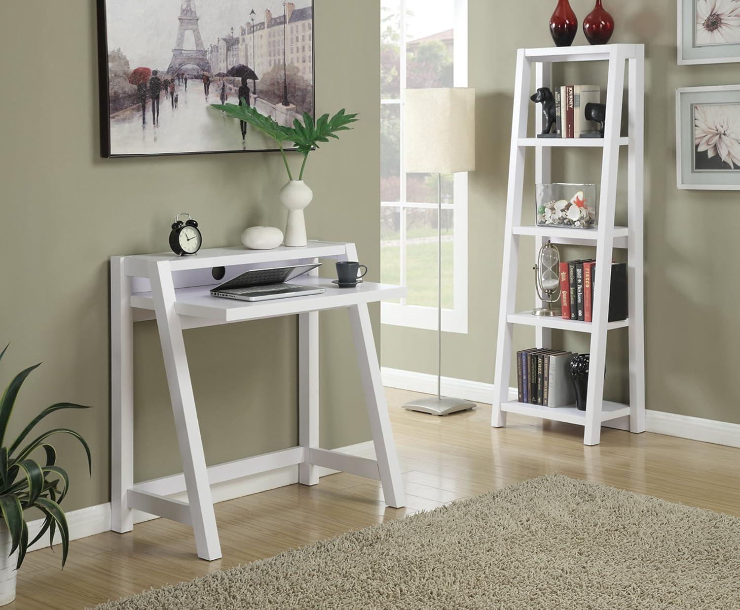 Convenience Concepts Newport 35 inches Tall Lilly 2-Tier Desk, White