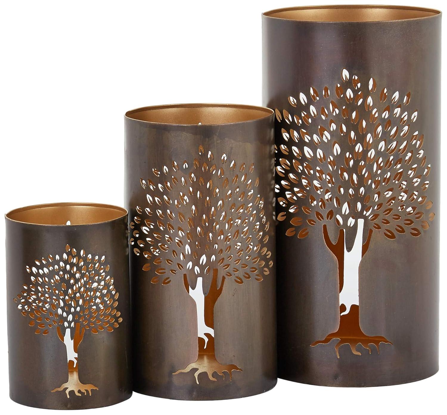 World Menagerie 12'' H Metal Tabletop Votive Holder