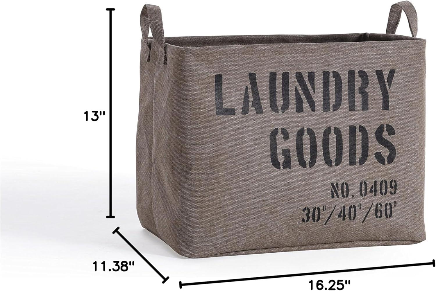 Danya B. Army Canvas Laundry Basket