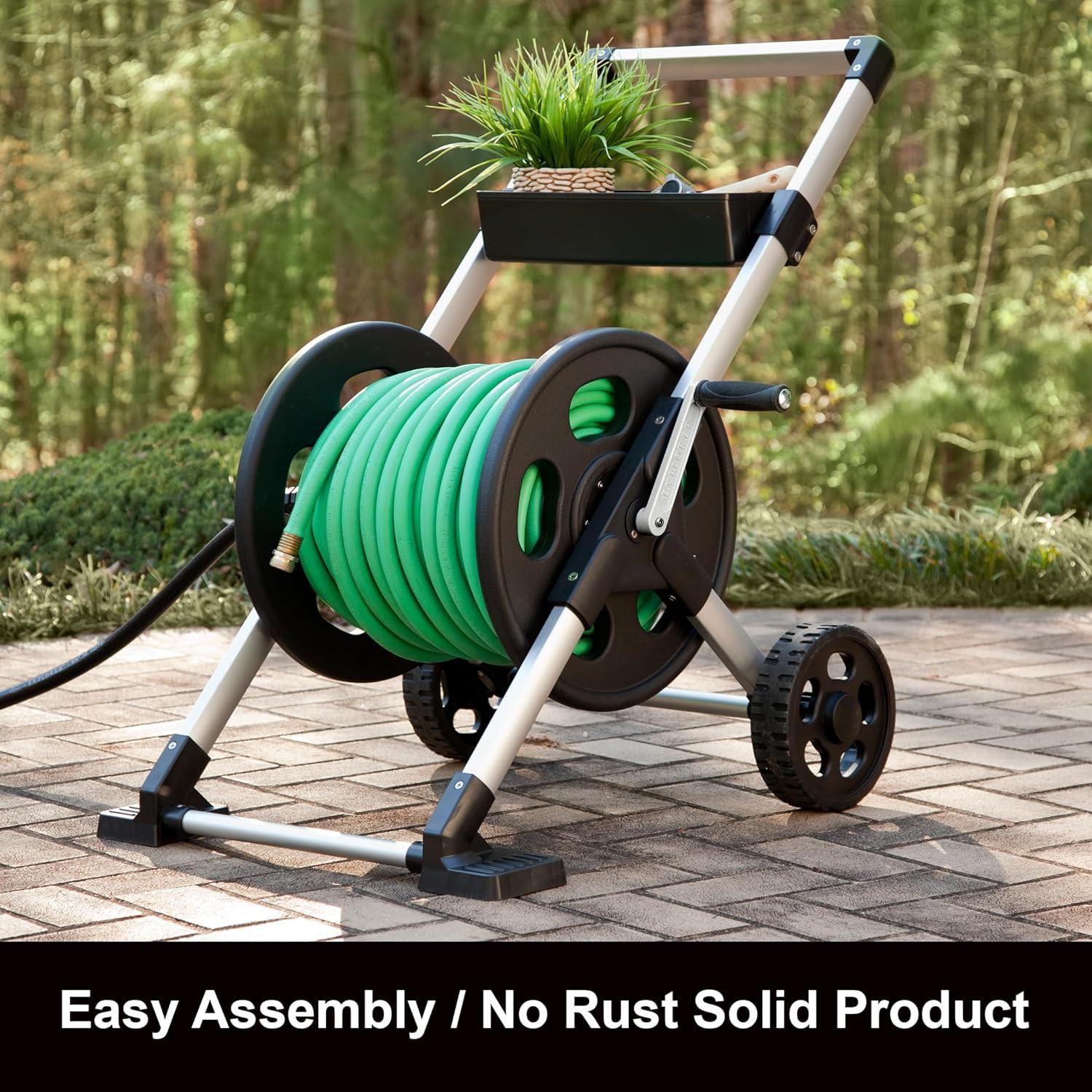 Liberty Explorer 2 Wheel Aluminum Hose Storage Cart