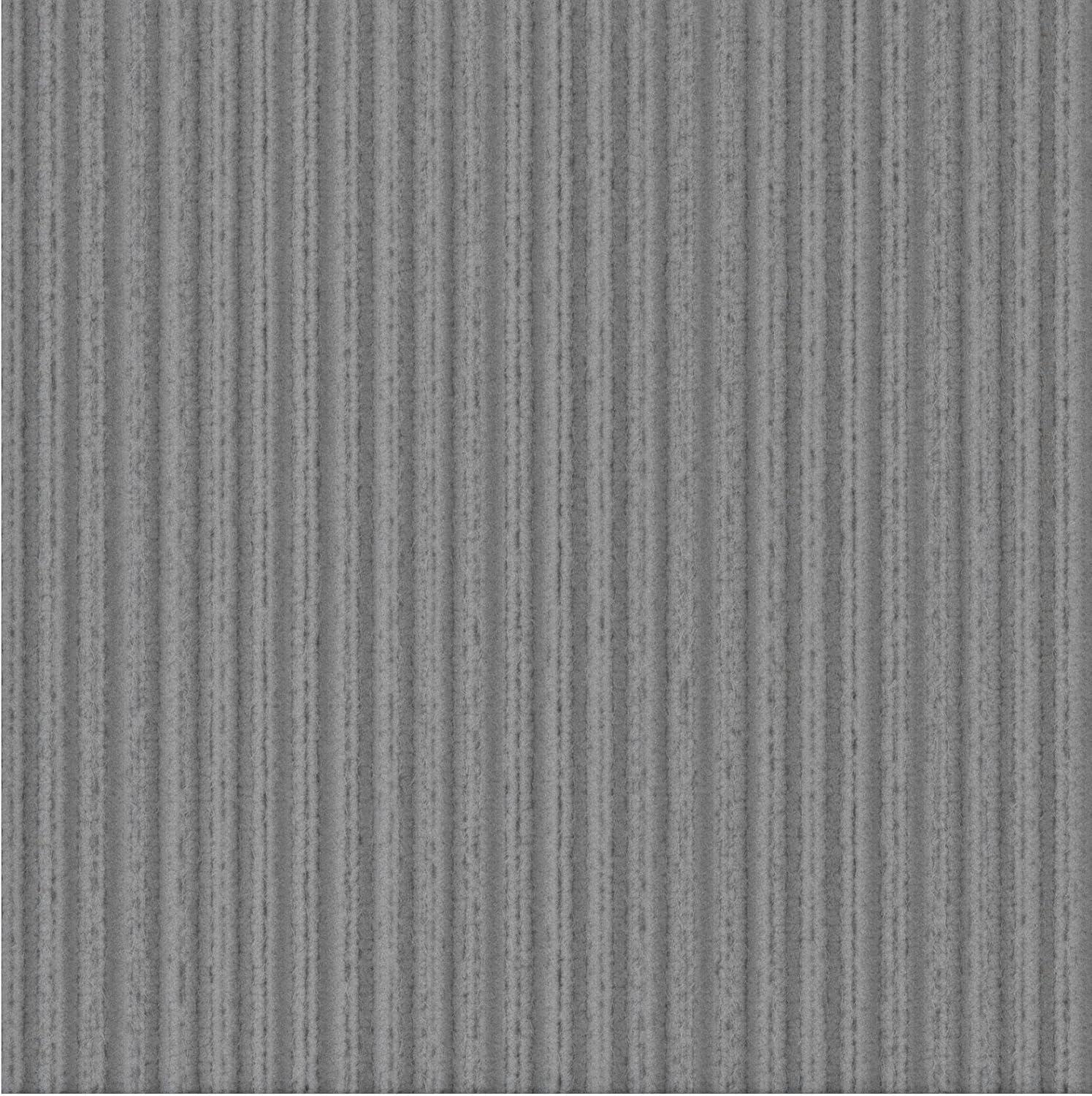 Ottomanson Stepwell Collection Utility Ribbed Garage Mat/Patio/Long Hallway Runner Rug, Gray