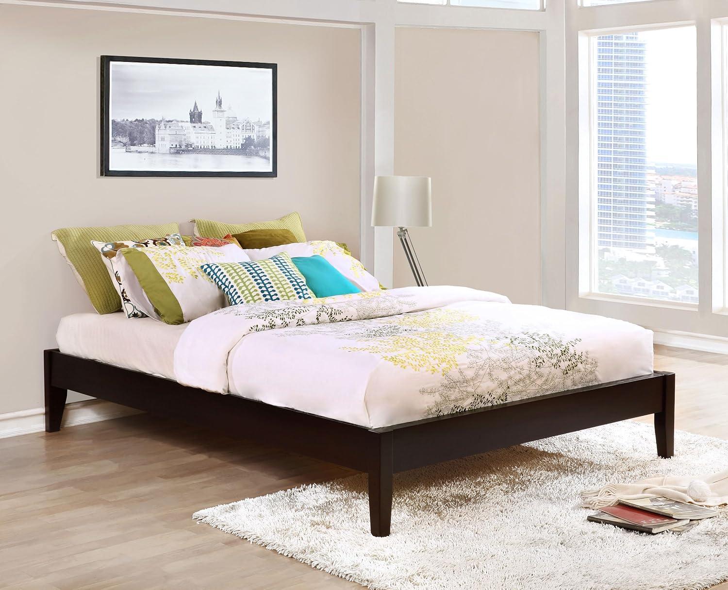 Platform Bed, Eastern King Bed, Cappuccino