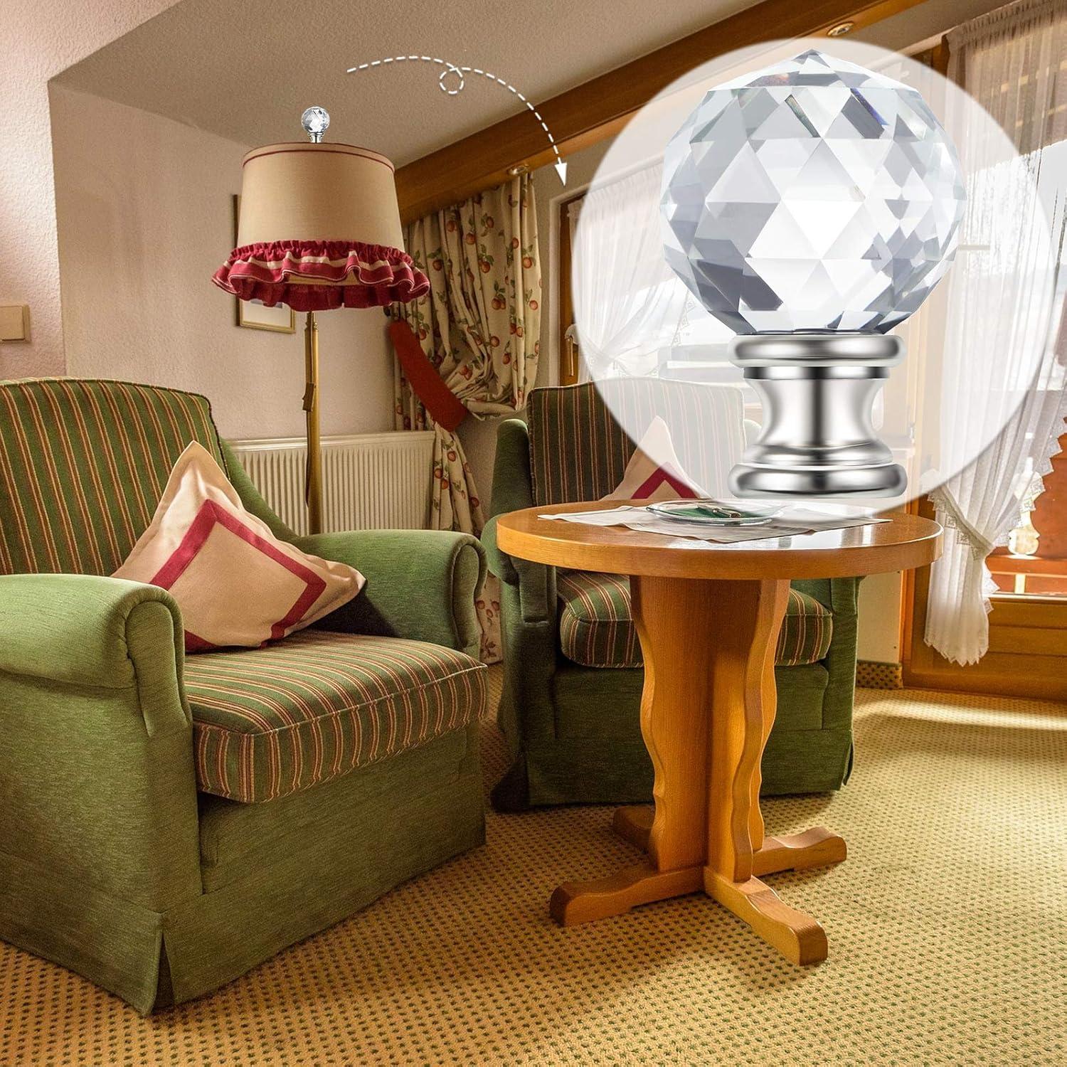 Eeristq 2pcs Lamp Shade Lamp Finial Caps Knob Lamp Decoration for Table Lamp Floor Light