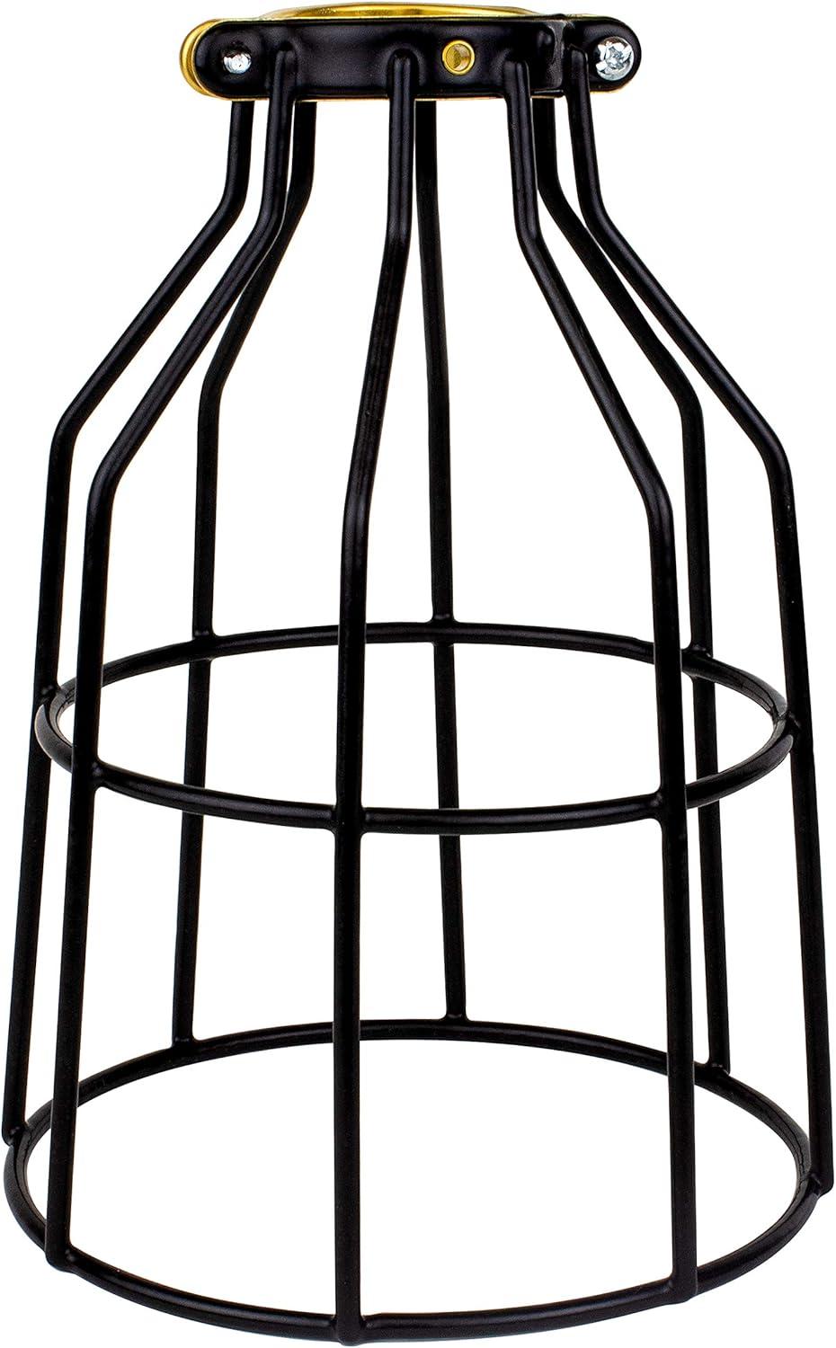 Urban Noir 6" Black Metal Drop Tabletop Lamp Guard