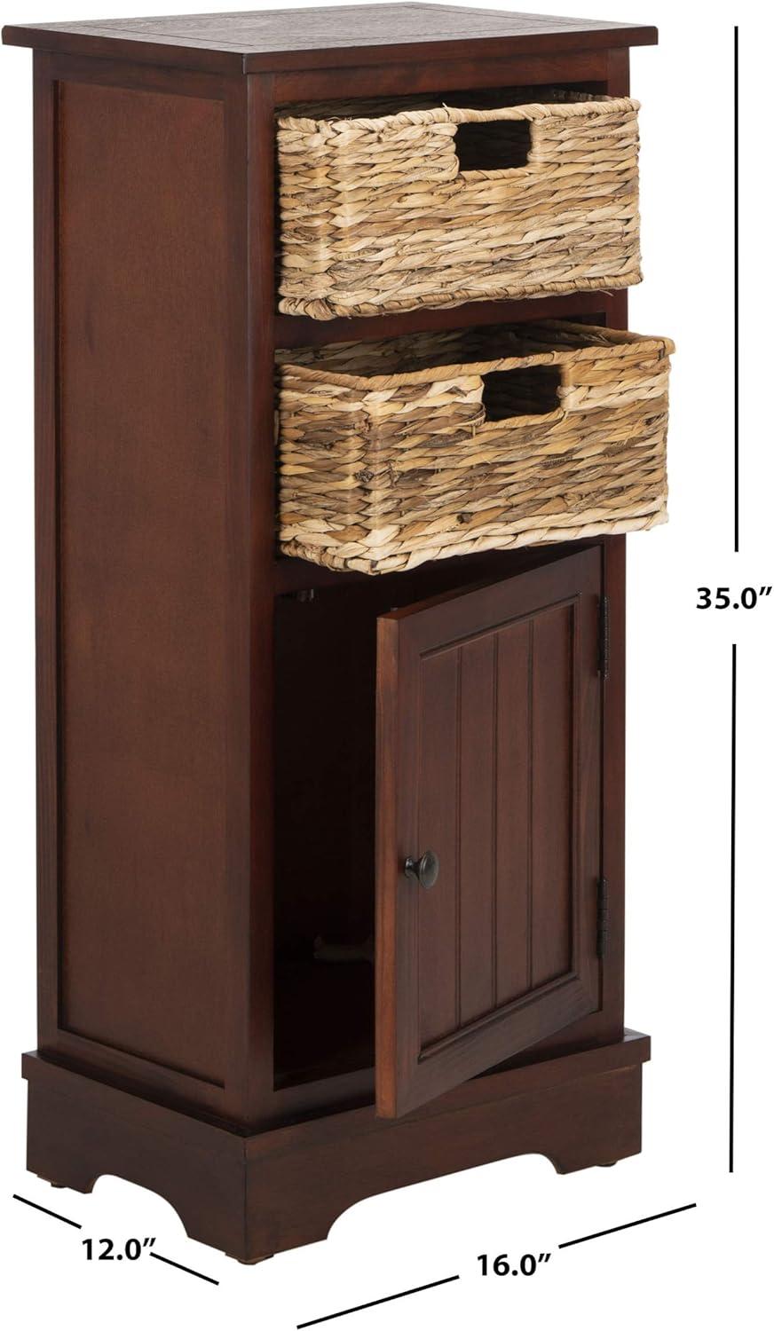 Connery Cabinet - AMH5742 - Cherry - Safavieh Couture