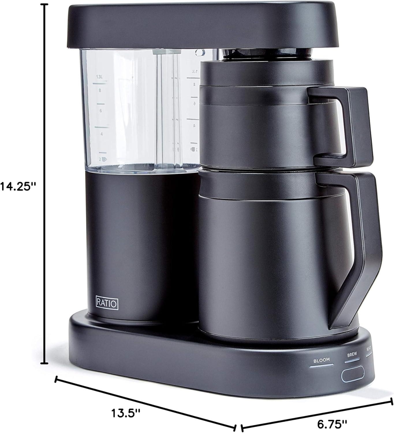 Matte Black Stainless Steel Pour-Over Coffee Maker