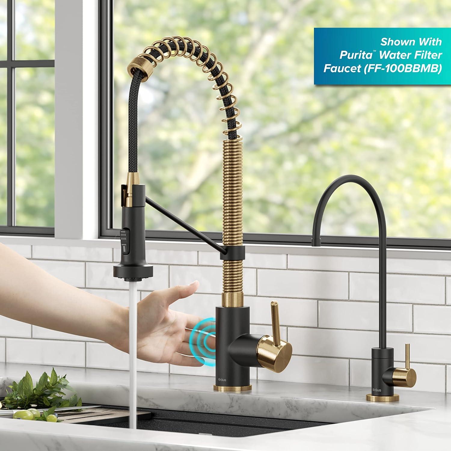 Kraus Bolden Touchless Sensor Commercial Style 2-Function Single Handle Pull-Down Kitchen Faucet