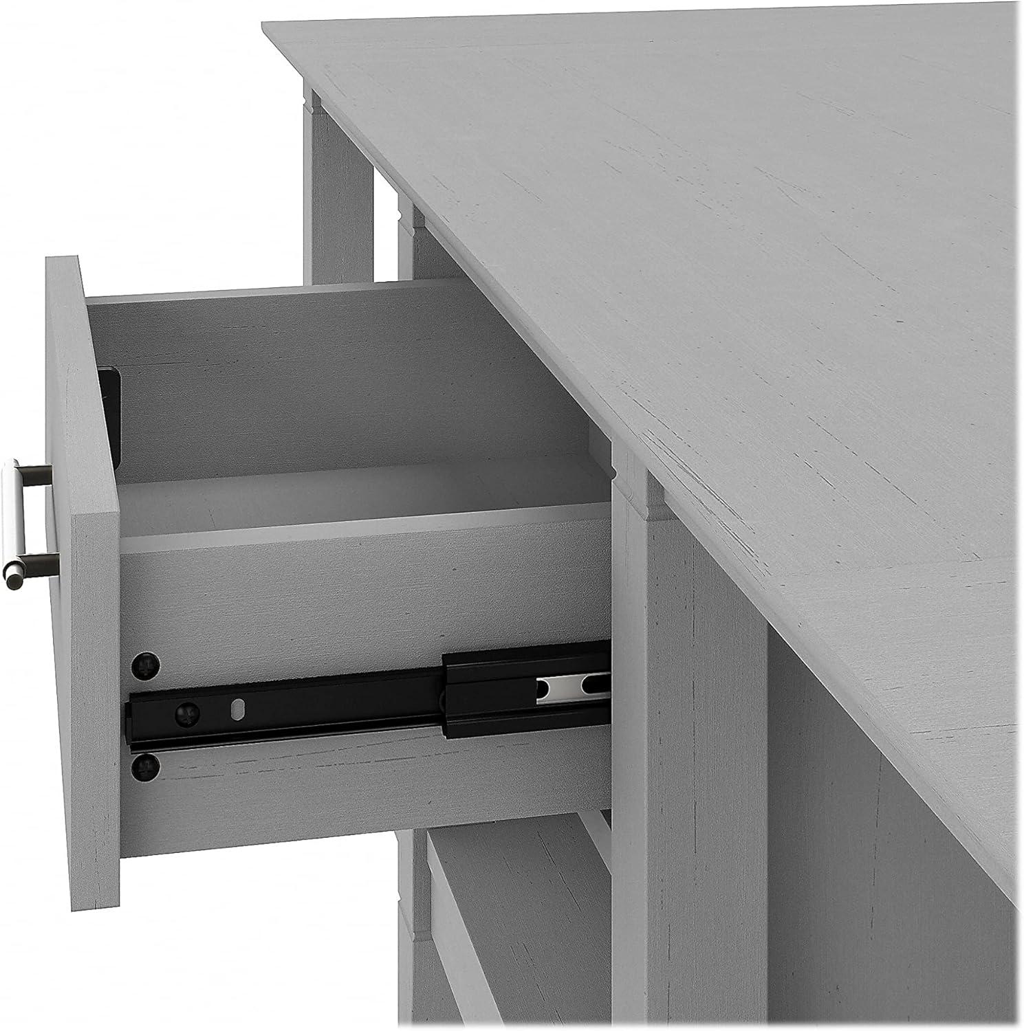 Key West Coffee Table with Set of 2 End Tables in Linen White - Engineered Wood