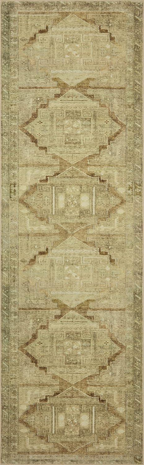 Sinclair II Rug by Magnolia Home by Joanna Gaines x Loloi - Khaki and Tobacco / 2' x 5'