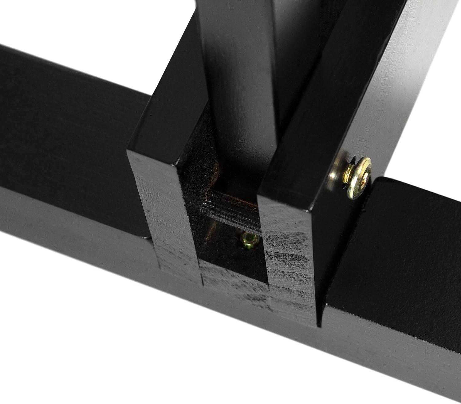Room Divider Stand Black 3 Panel