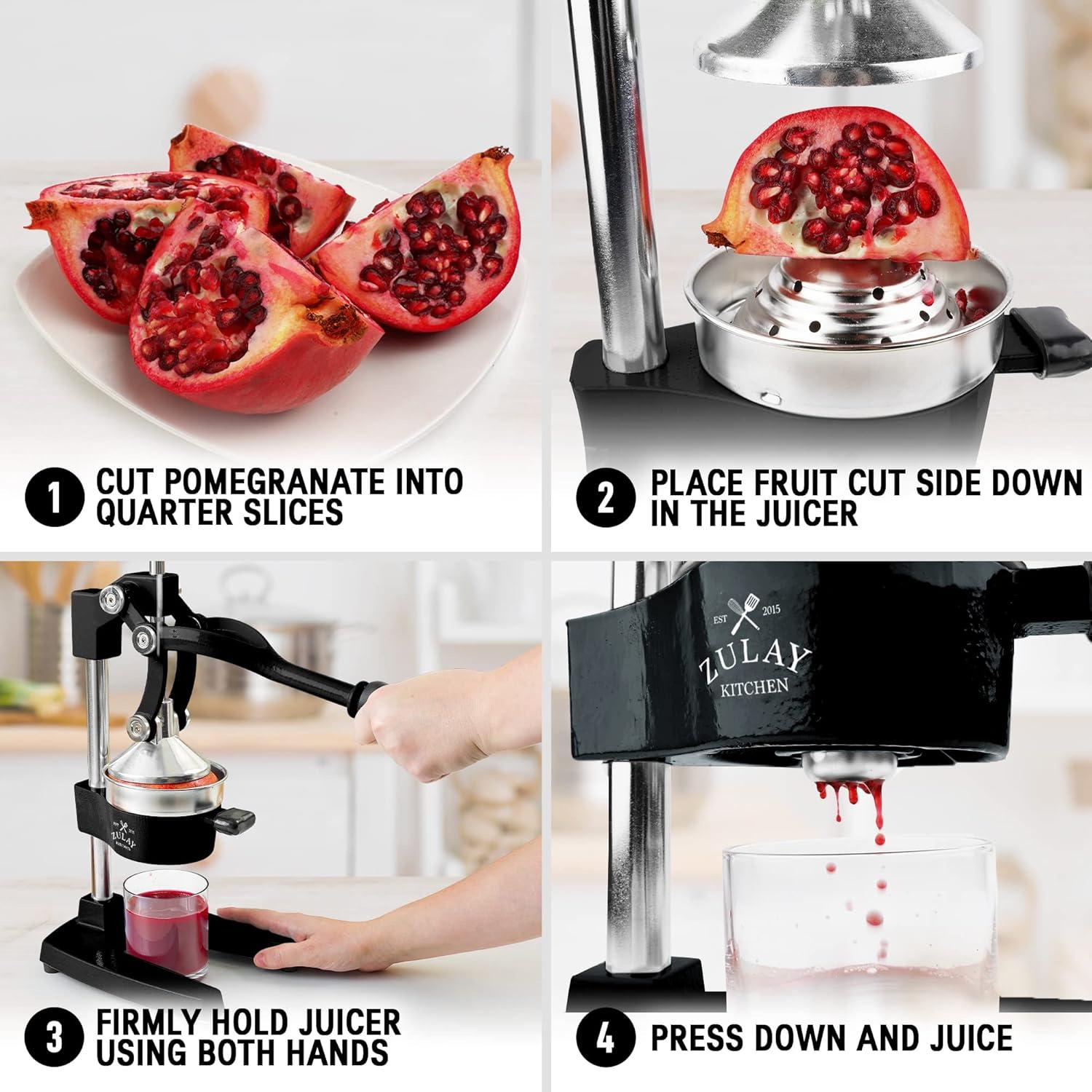 Zulay Black Heavy Duty Manual Citrus Juicer