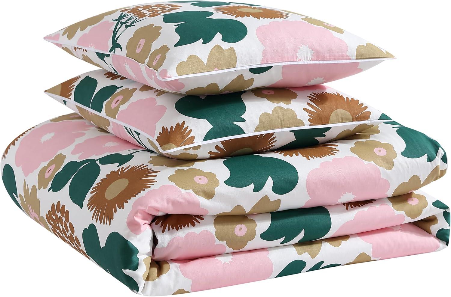 Marimekko Pieni Kukkatori Pink Cotton Duvet Cover Set