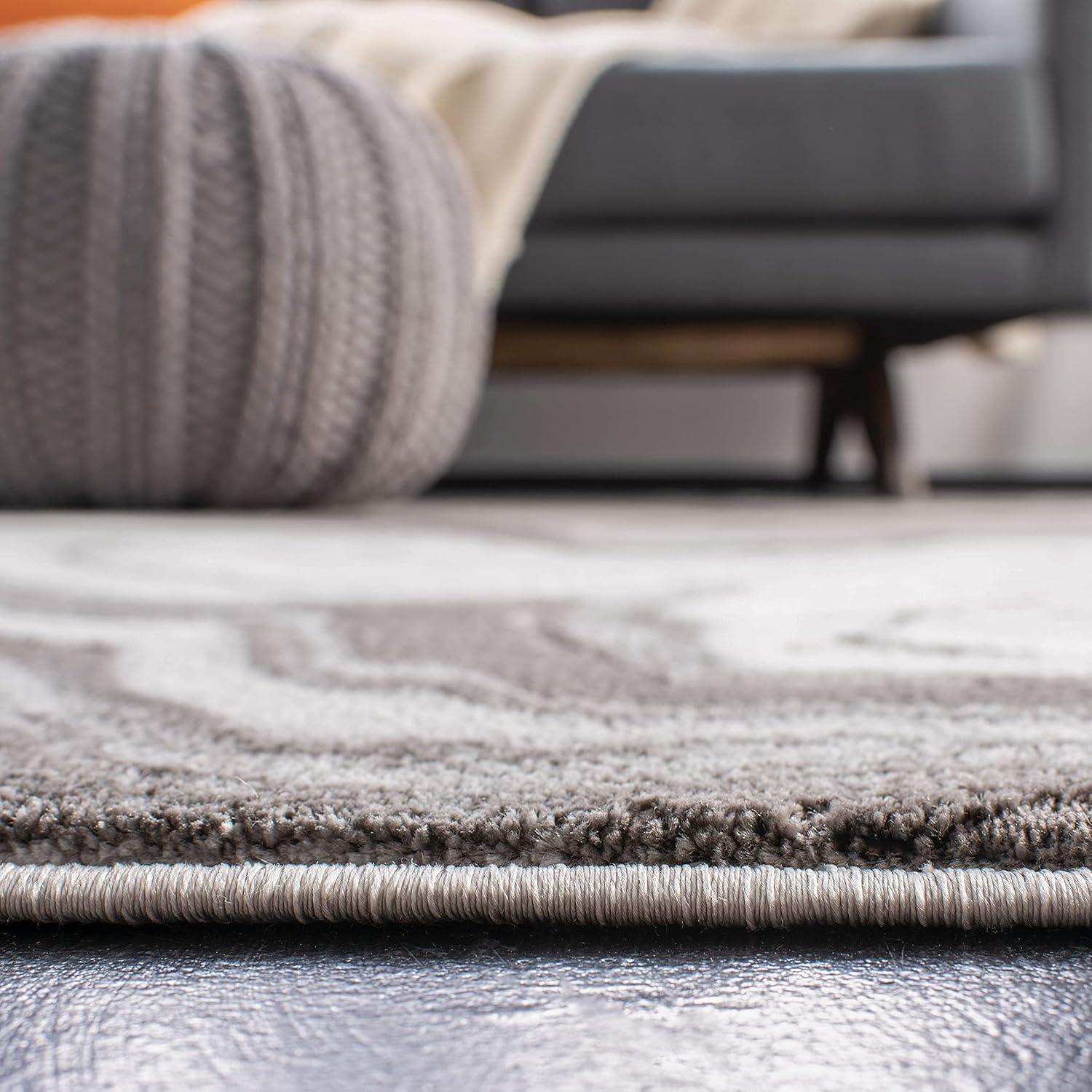 Craft CFT819 Loomed Indoor Runner Rug - Grey/Silver - 2'3"x12' - Safavieh