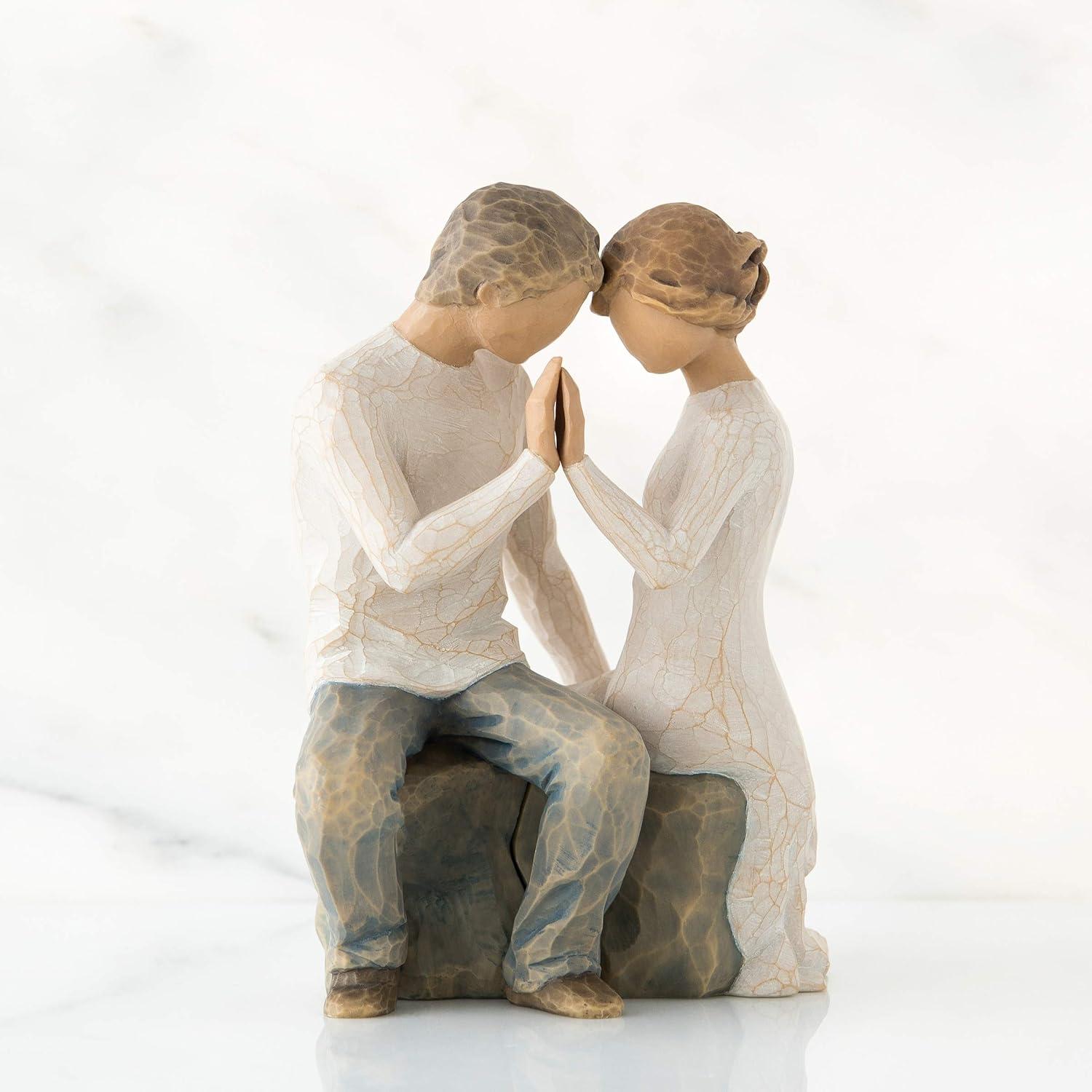 Hand-Painted Resin Romantic Couple Figurine