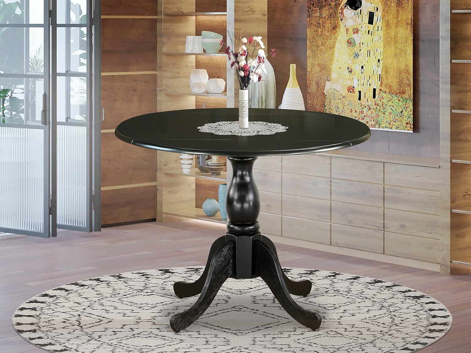 Dublin Extendable Round Solid Wood Dining Table