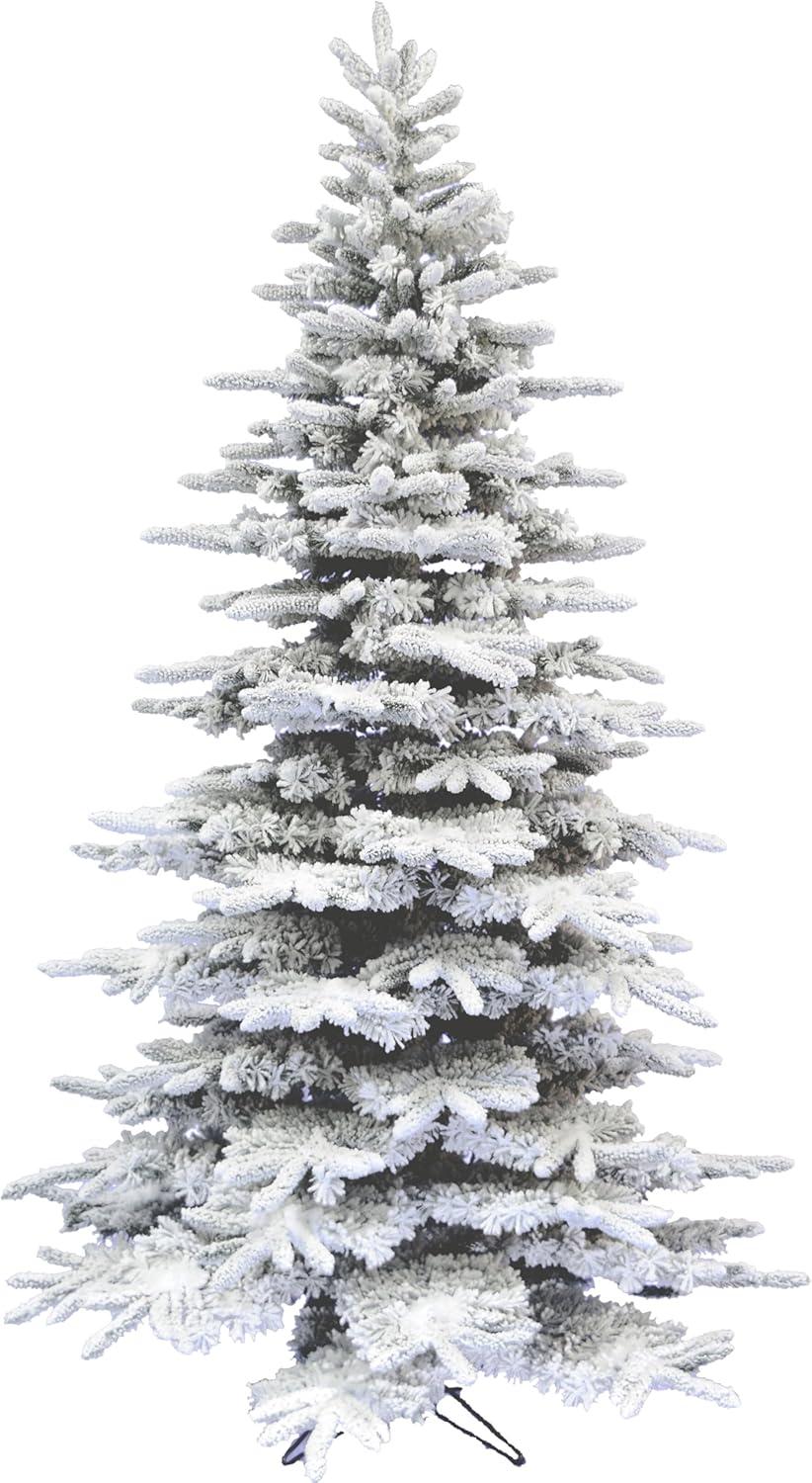 Fraser Hill Farm Fraser Hill Farm Unlit Snow Flocked Pine Valley Flocked Christmas Tree