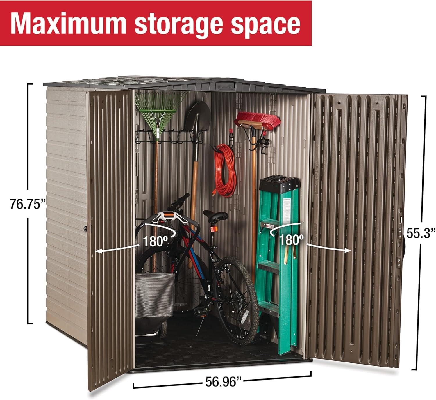 Rubbermaid Rubbermaid Big Max 5 ft. x 6 ft. Vertical Shed