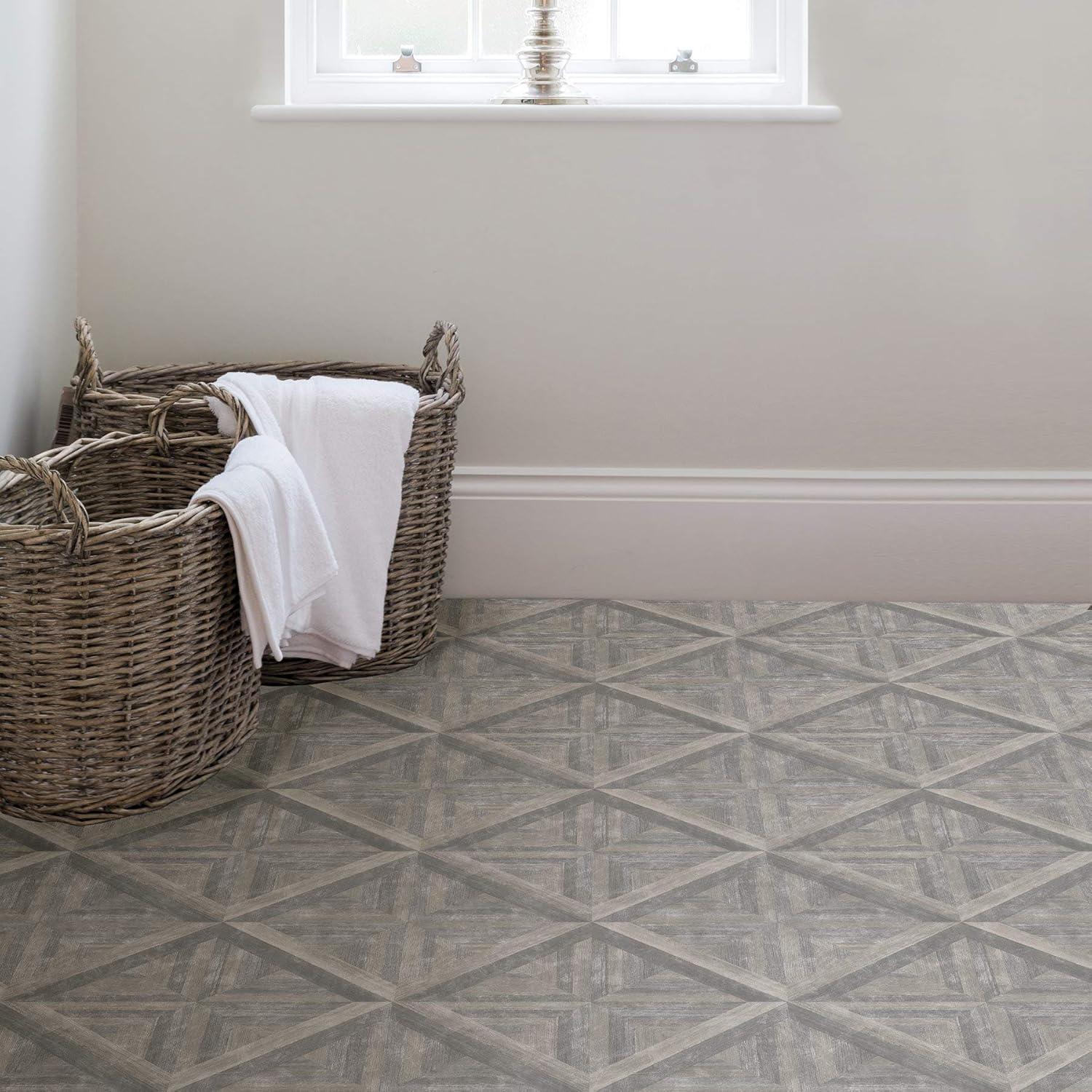FloorPops Townhouse 12 in. x 12 in. Peel and Stick Virgin Vinyl Floor Tiles (10-Pack)