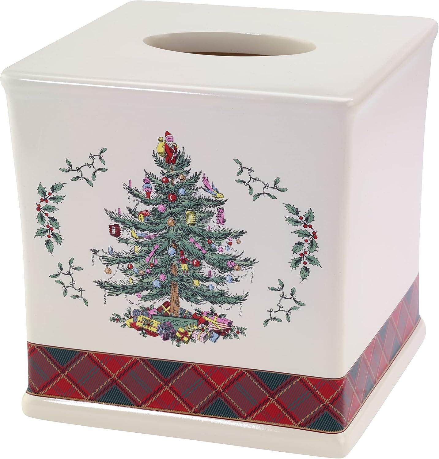 Tartan Tissue Box  Cover