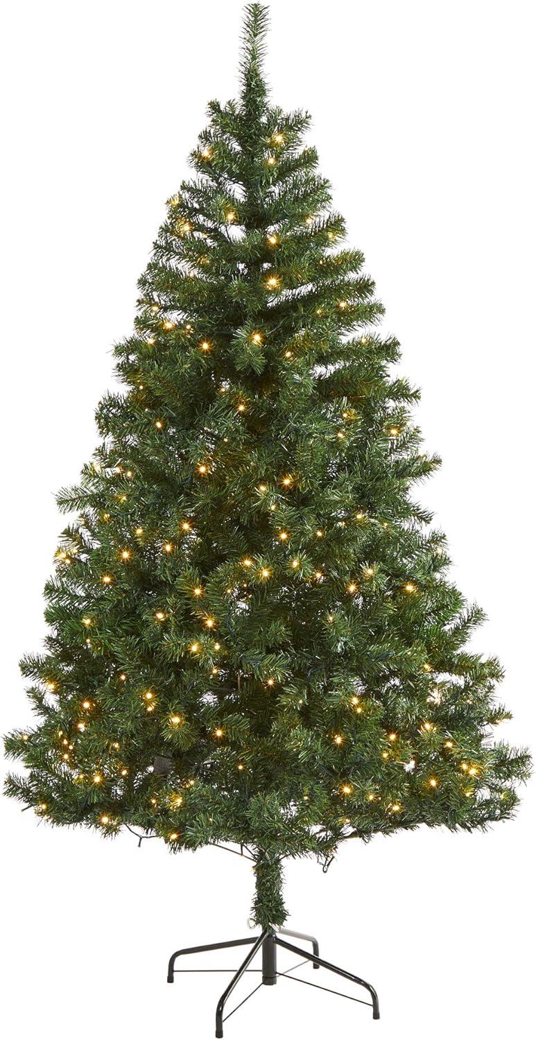 Nearly Natural 6' Northern Tip Pine Prelit LED Artificial Christmas Tree