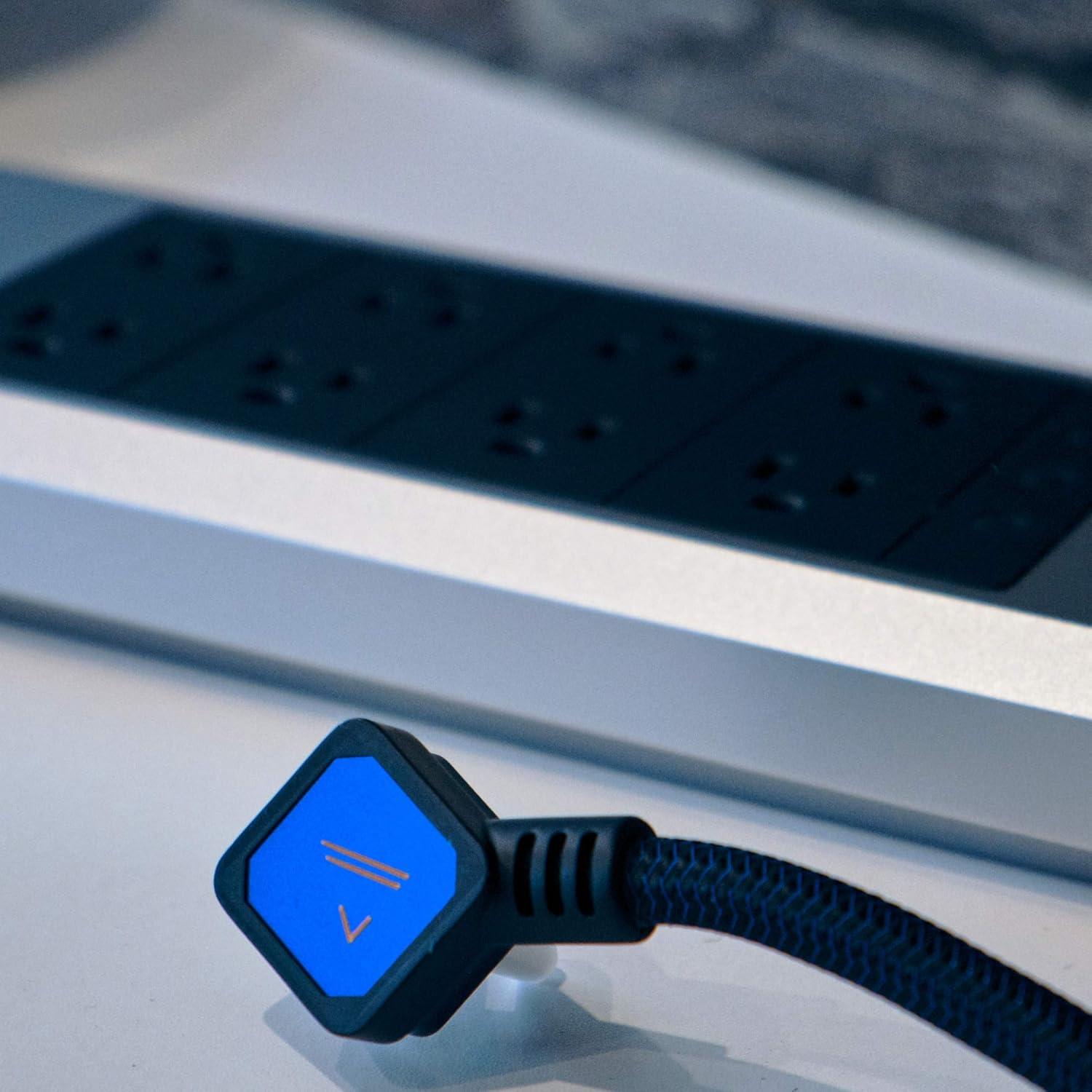 Austere V Series Power 3,000-Joules Surge Protector Power Strip and USB Charger, 8 AC Outlets and 5 OmniPort USB Ports, 6-Ft. Cord, 5S-PS8-US1, 5S-PS8-US1