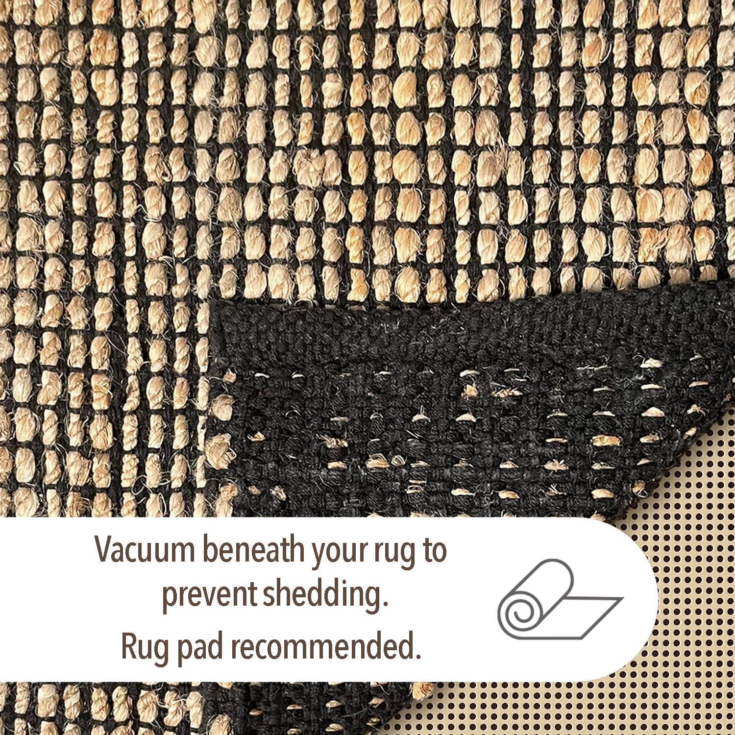 3'x5' Pata Hand Woven Chunky Jute Area Rug, Natural - JONATHAN Y