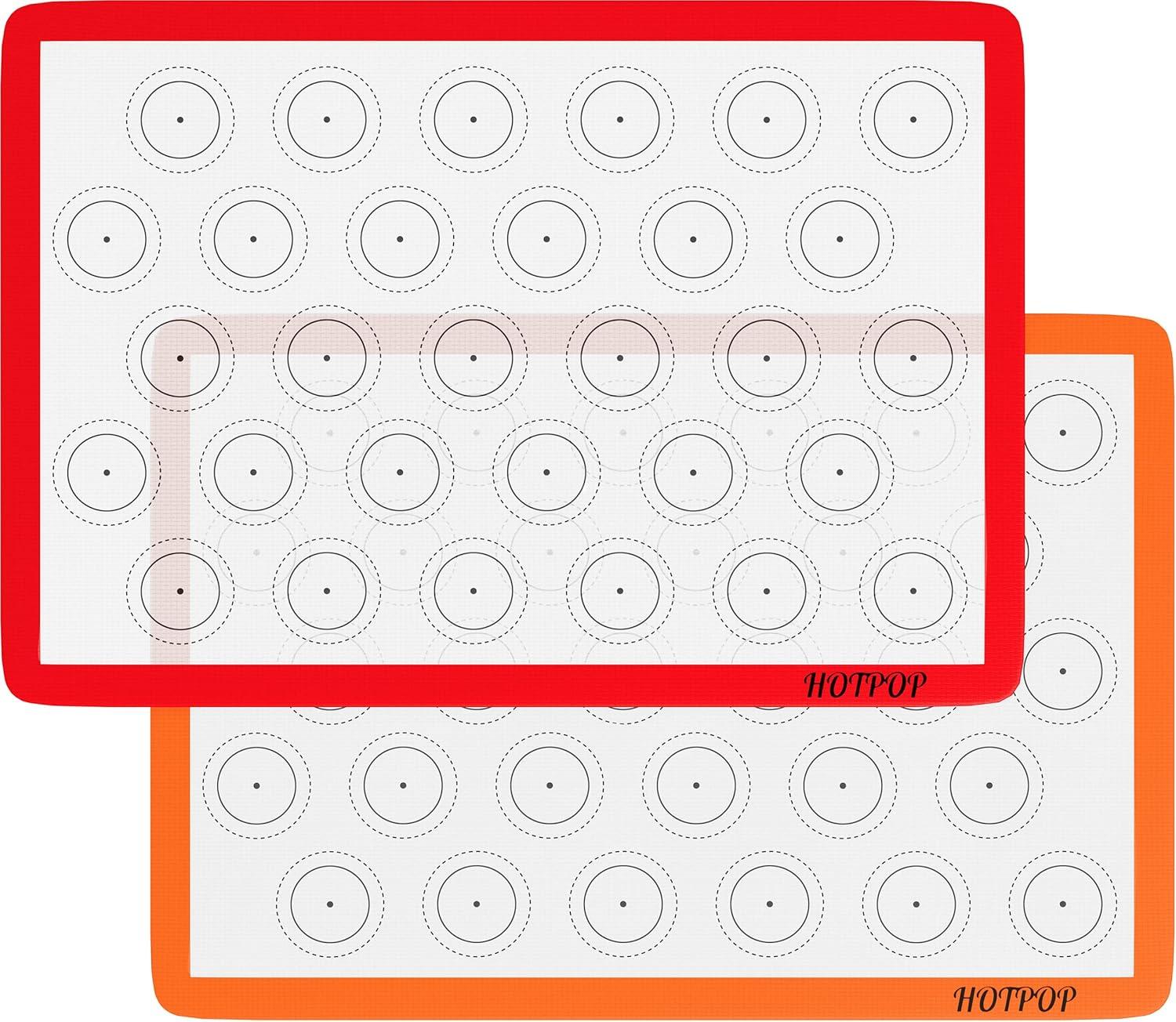 HOTPOP Multicolored Silicone Non-Stick Baking Mats Set