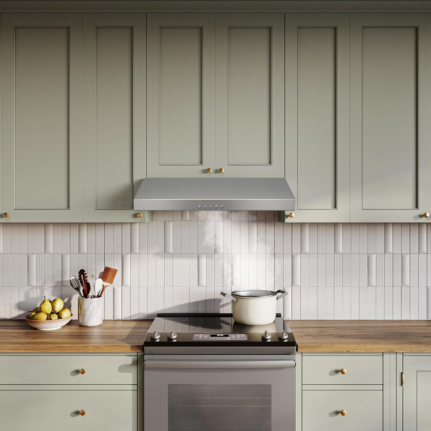 Broan NuTone 30" Stainless Steel 375 CFM Convertible Under Cabinet Range Hood