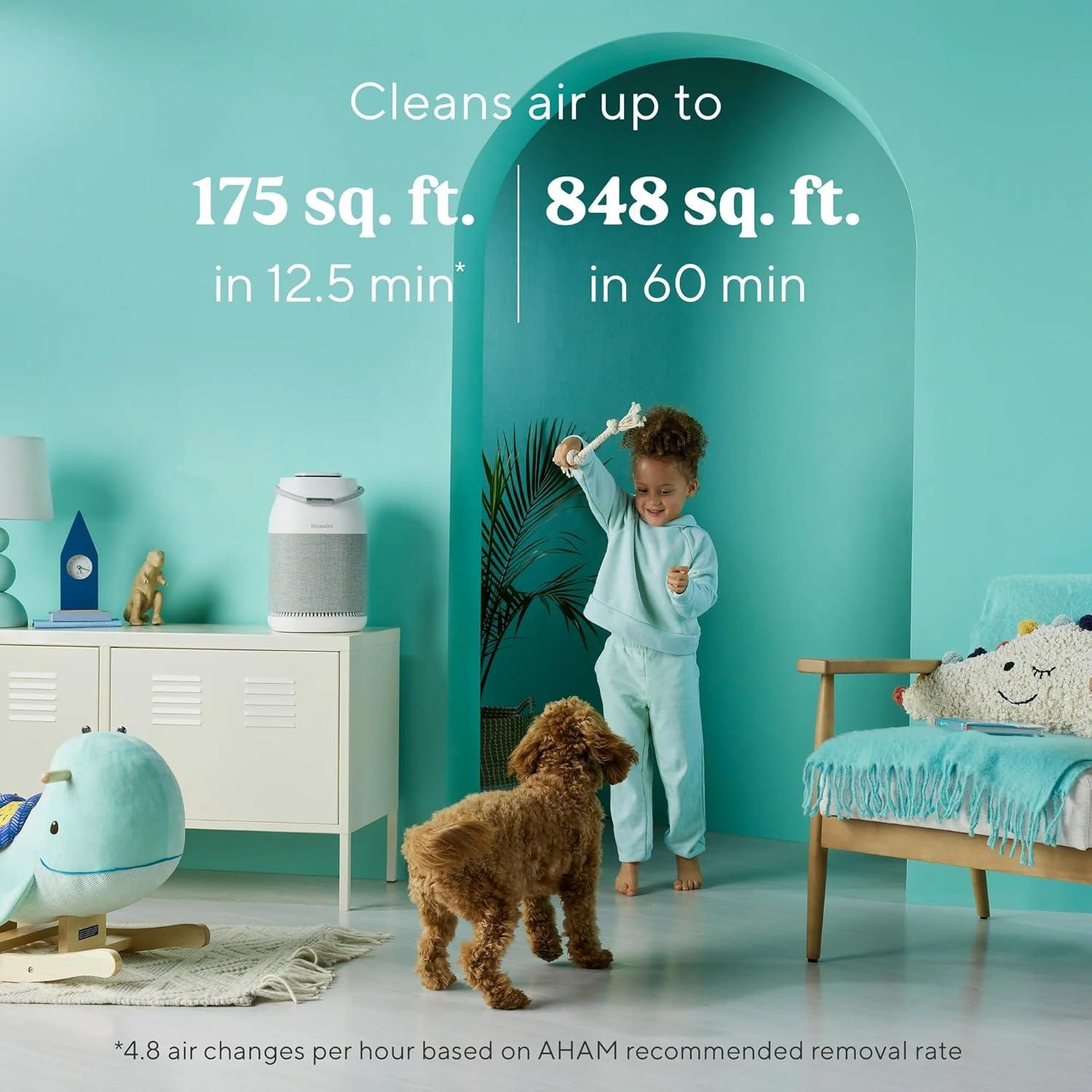 Bionaire True HEPA 360 UV Air Purifier, Home Air Purifier with True HEPA Air Filter, Medium Room (BAP0041UVWH)