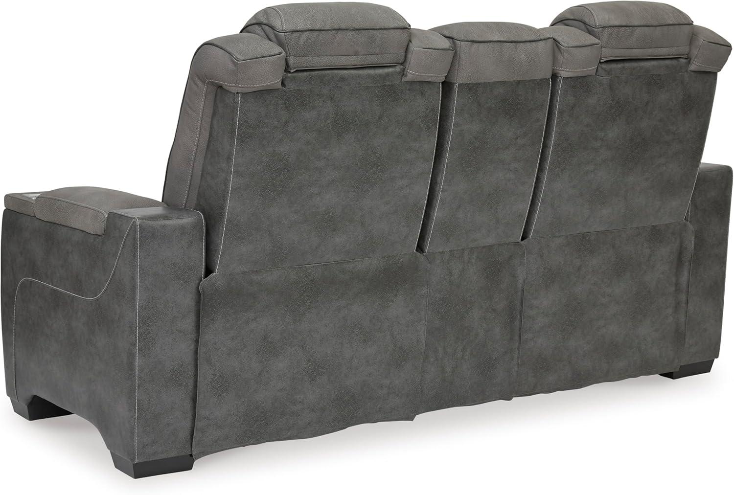 Signature Design by Ashley Next-Gen DuraPella Contemporary Power Reclining Loveseat with Adjustable Headrest