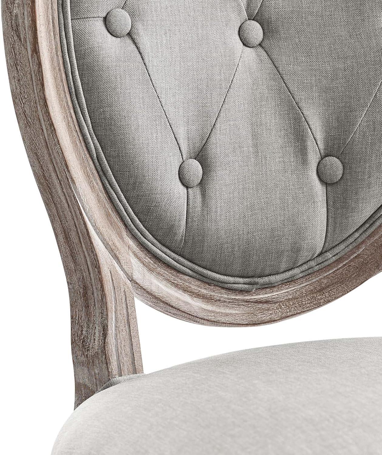 Modway Arise Vintage French Upholstered Fabric Dining Side Chair